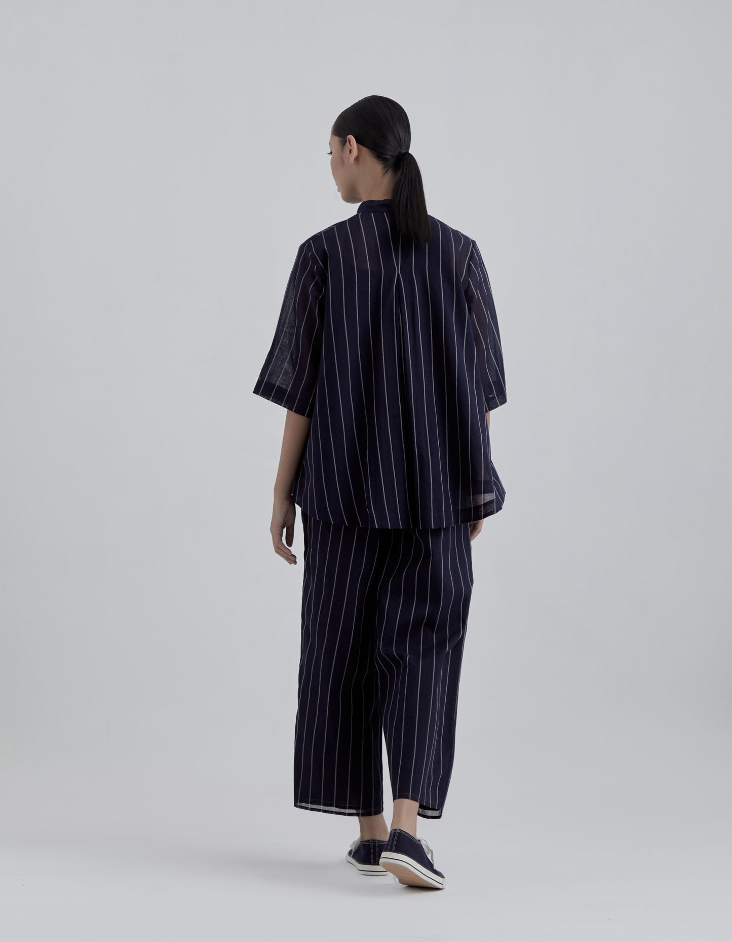 Indigo Striped Top