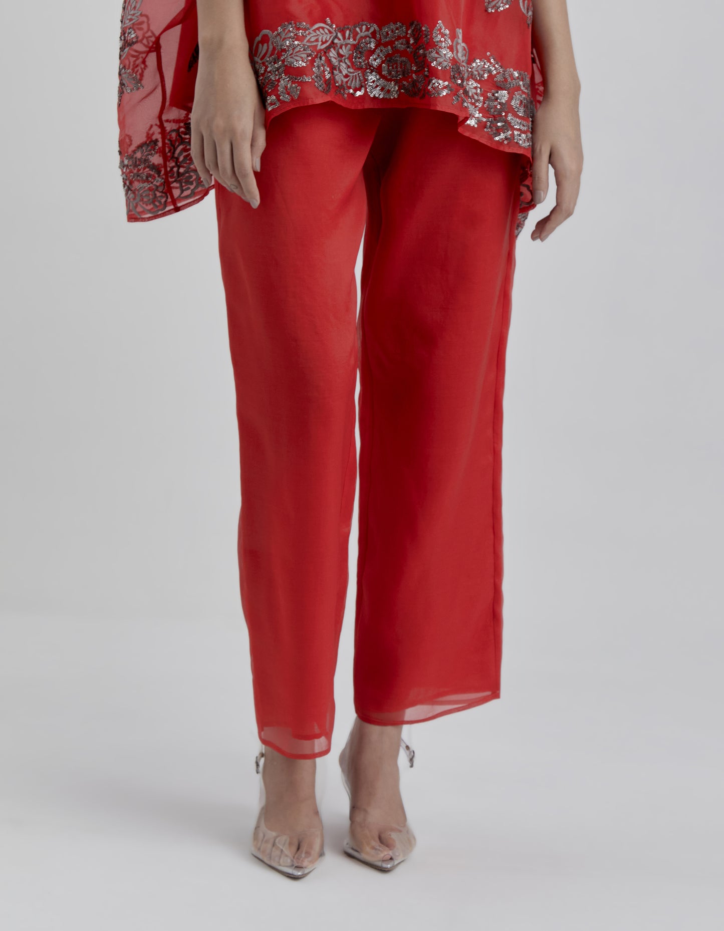 Crimson Solid Pants