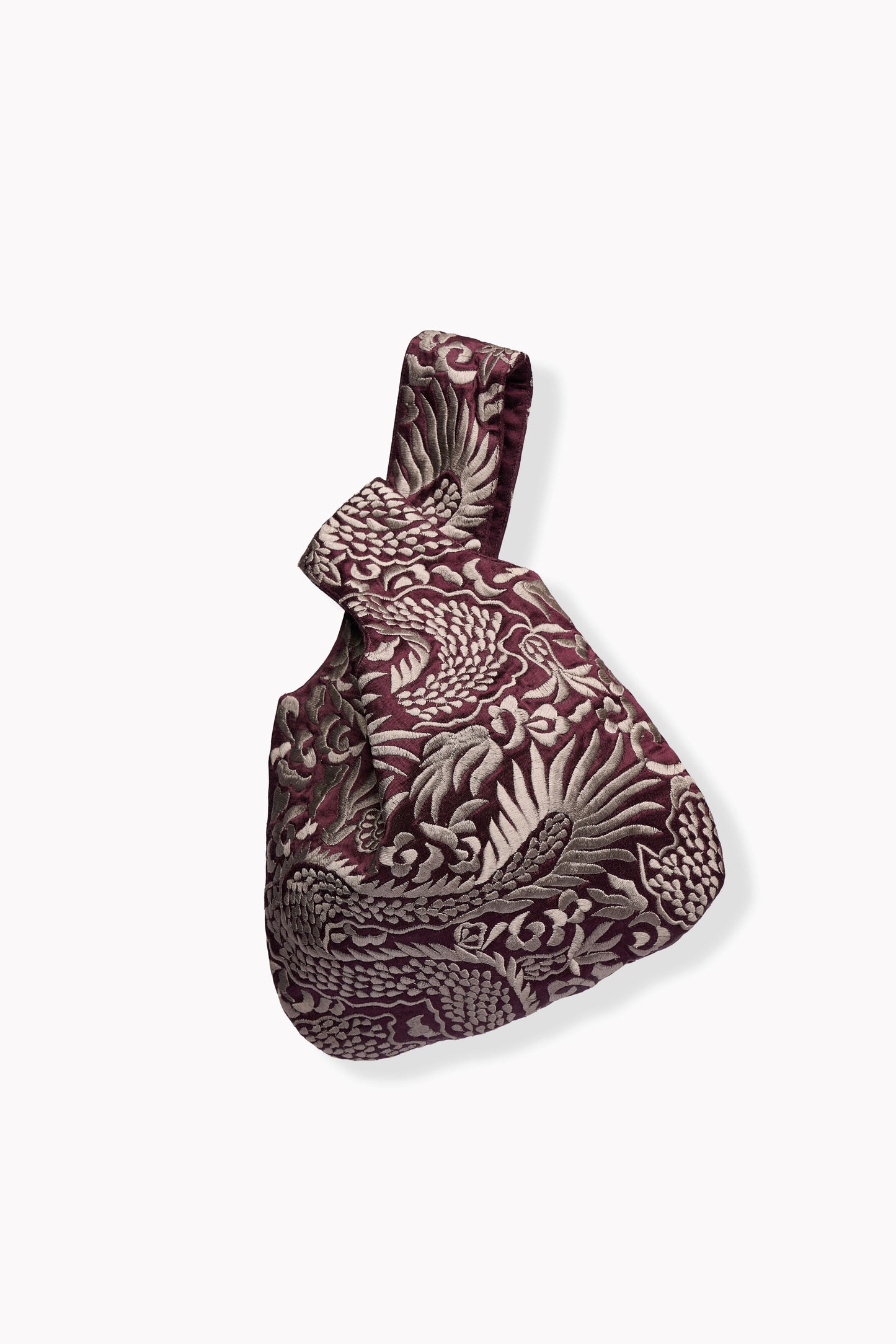 Wine Flat Stitch Knotbag