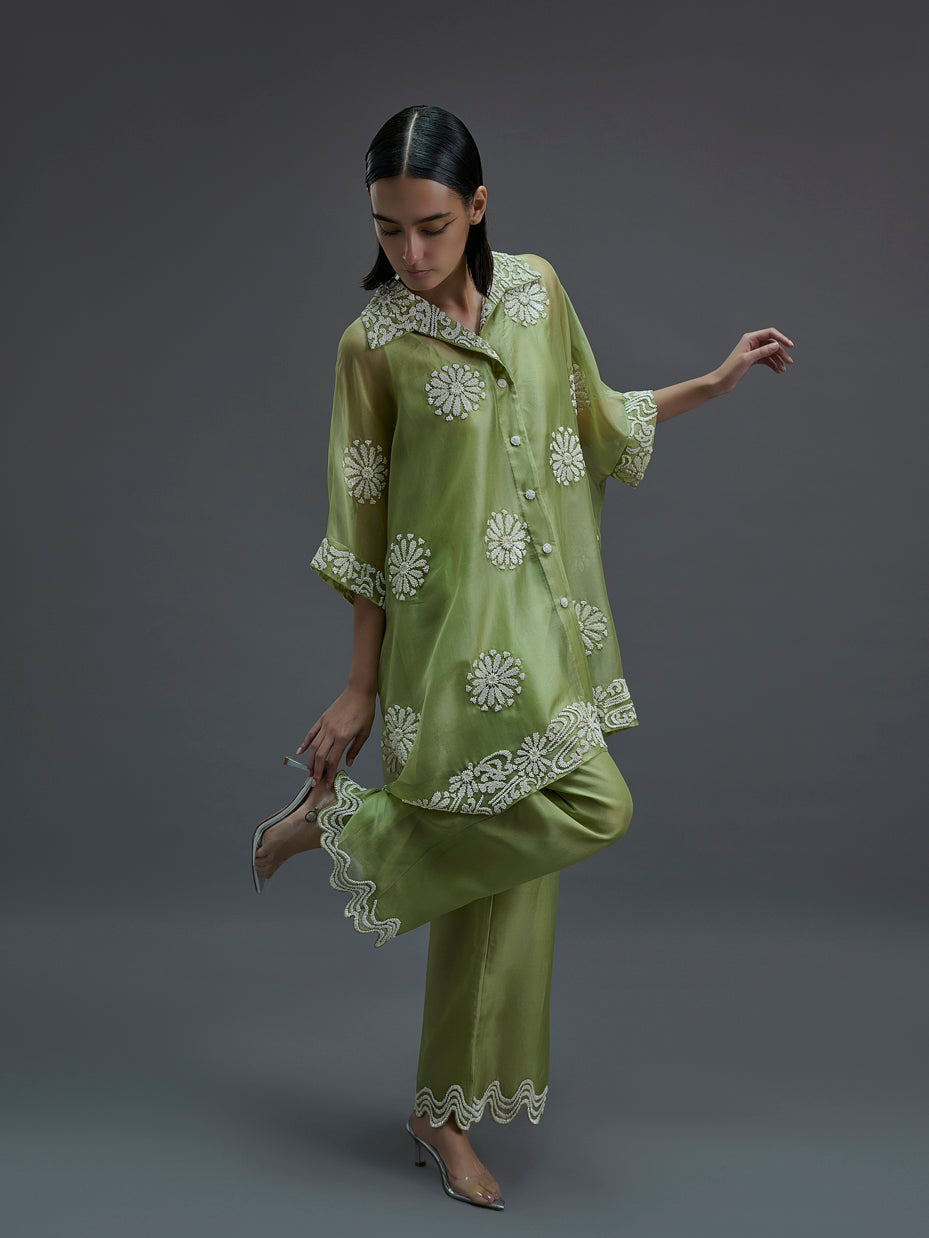 Grass Hand Beaded Tunic