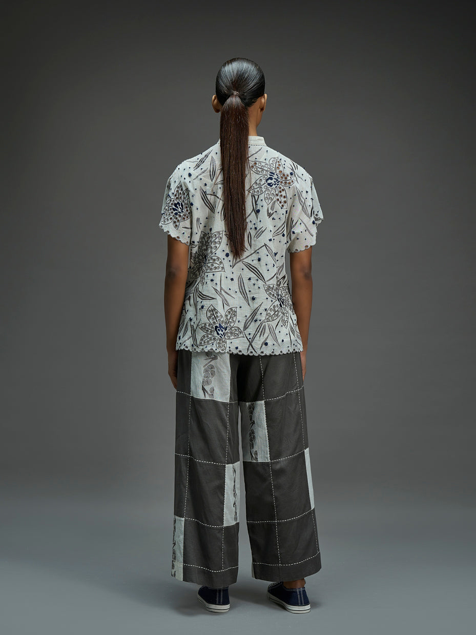 Ecru Cutwork and French Knot Tops