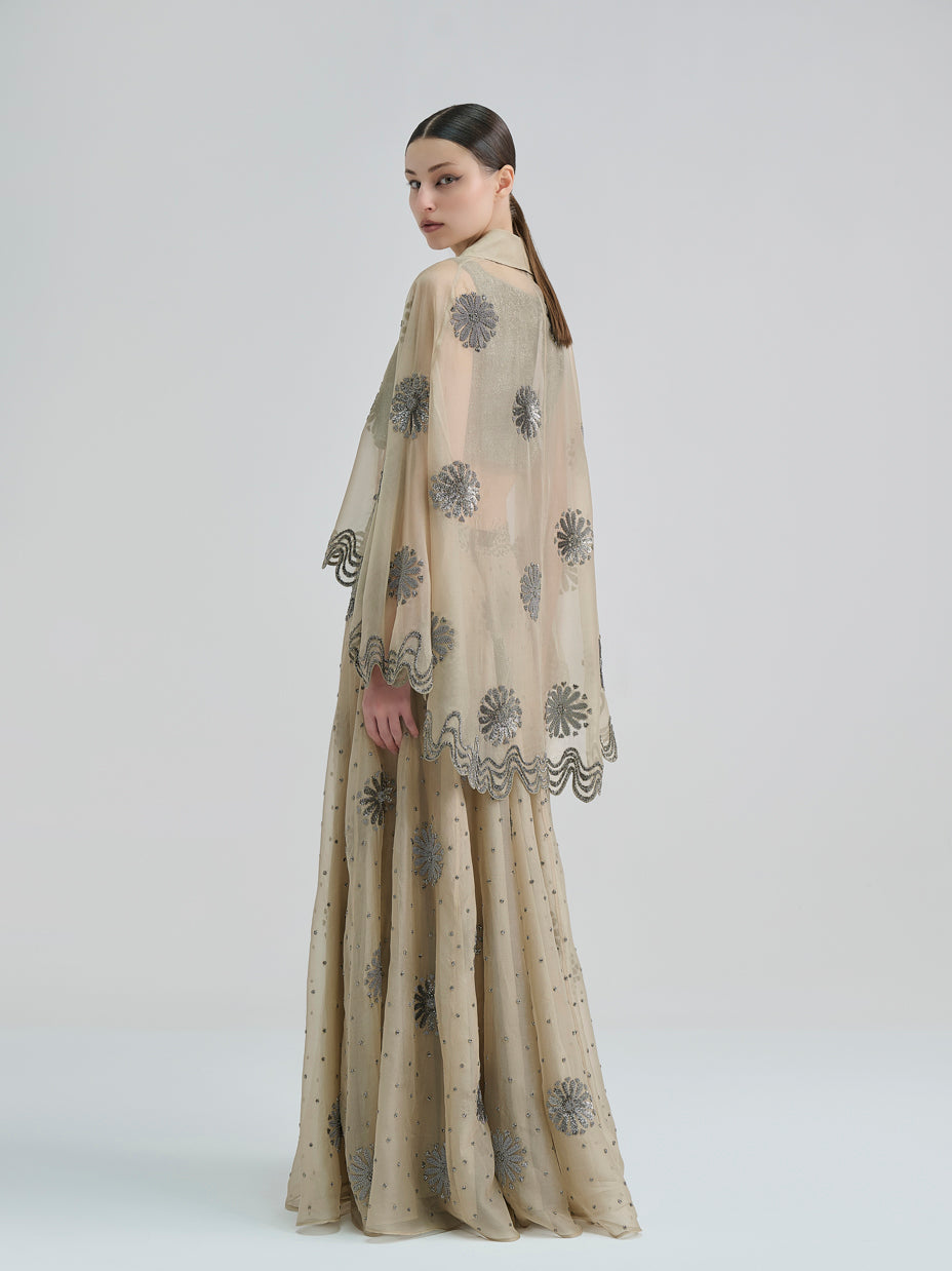 Natural Hand Beaded Skirt