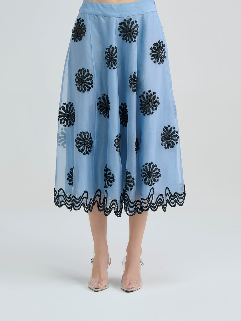 Steel Hand Beaded Skirt