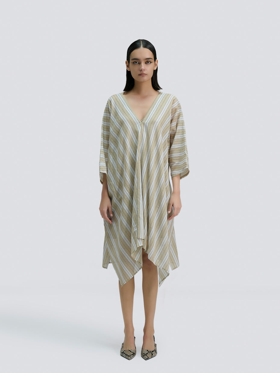 Natural Yarn Dye Striped Tunic
