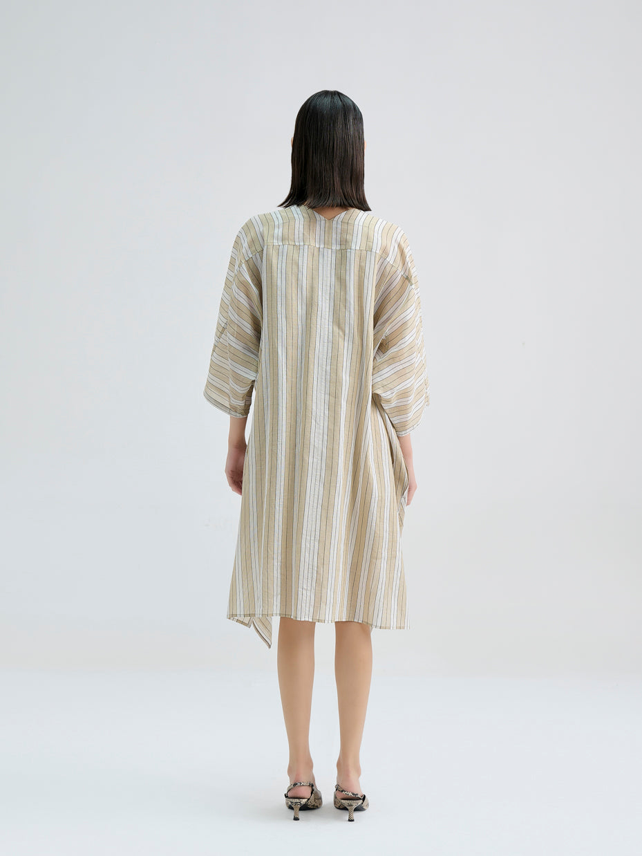 Natural Yarn Dye Striped Tunic