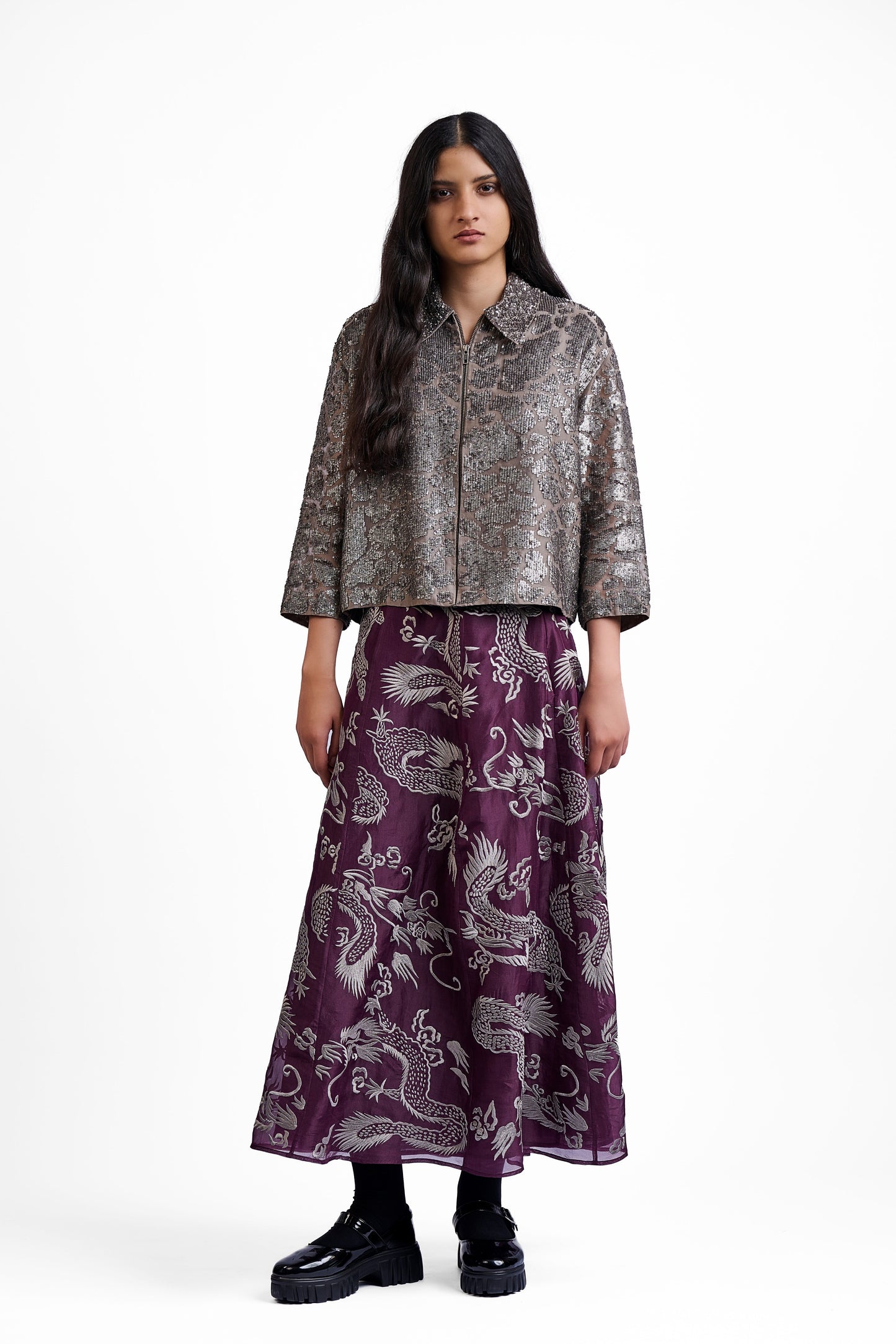 Stone Hand Sequined Jacket