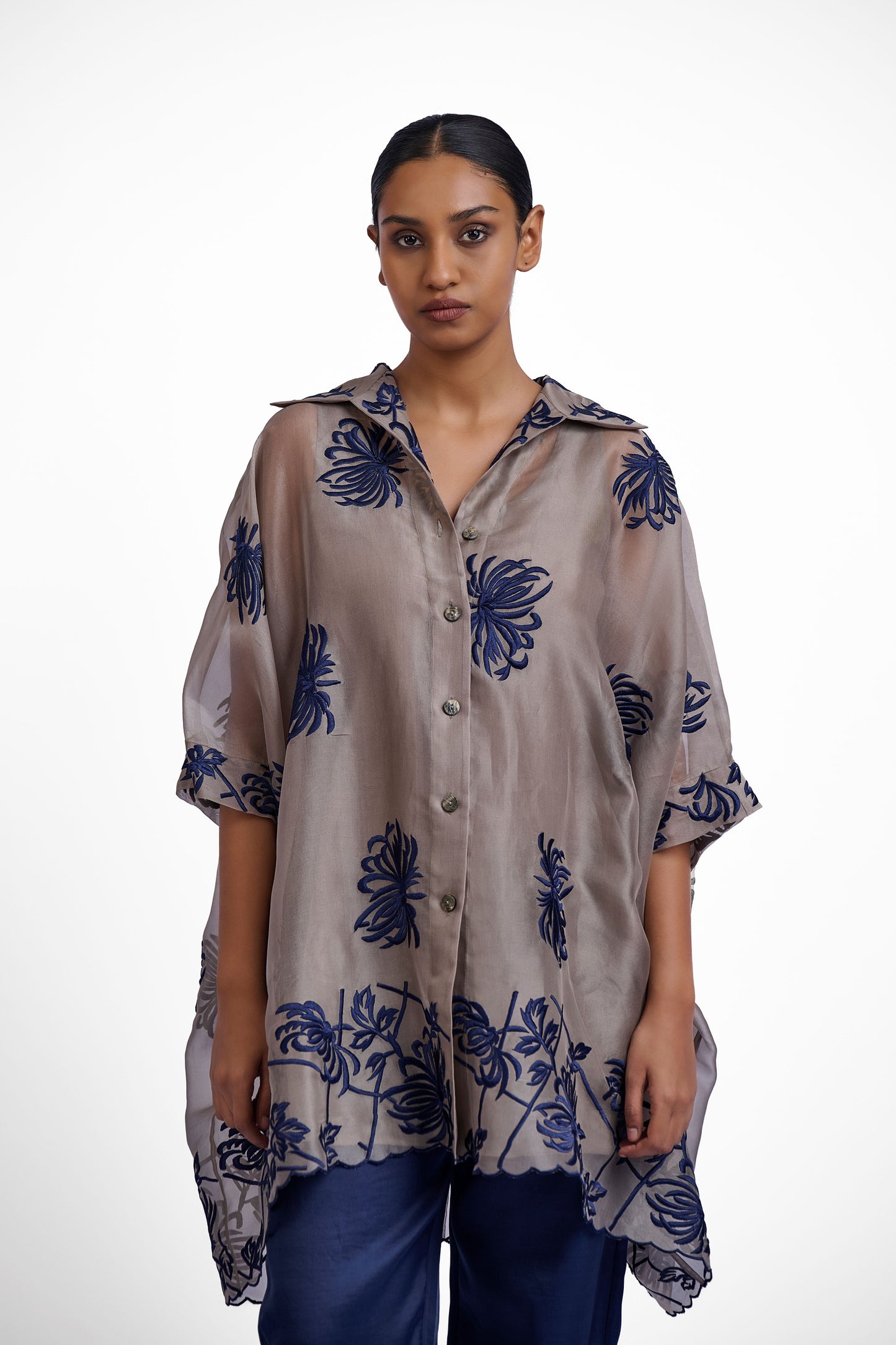 Stone Flat Stitch Tunic
