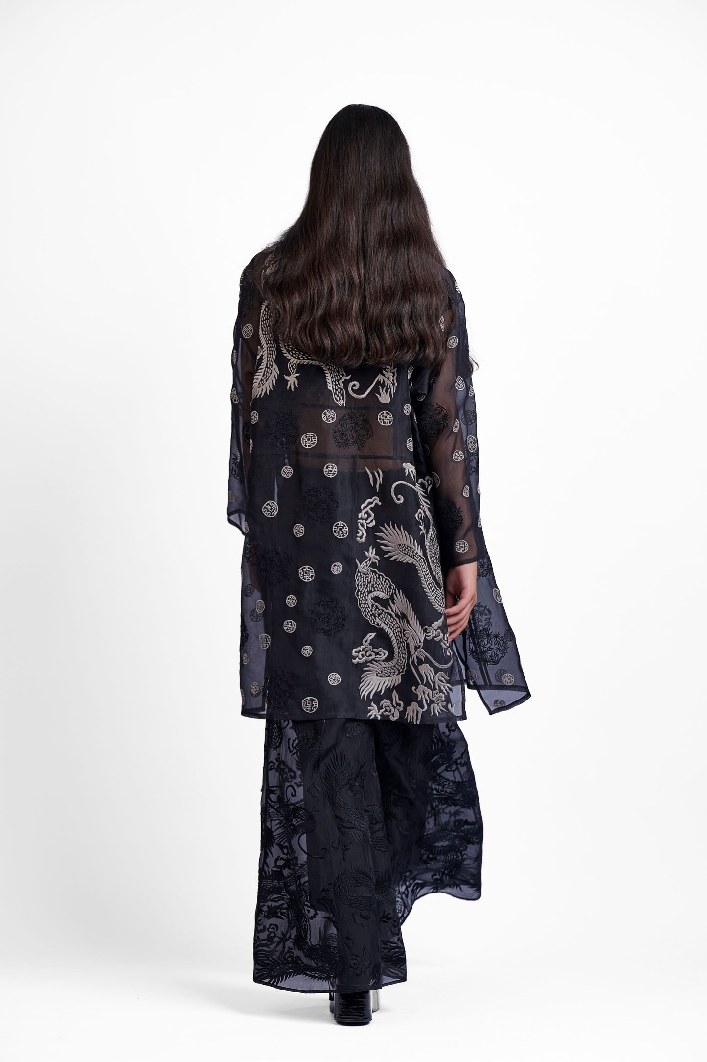Black Flat Stitch Jacket