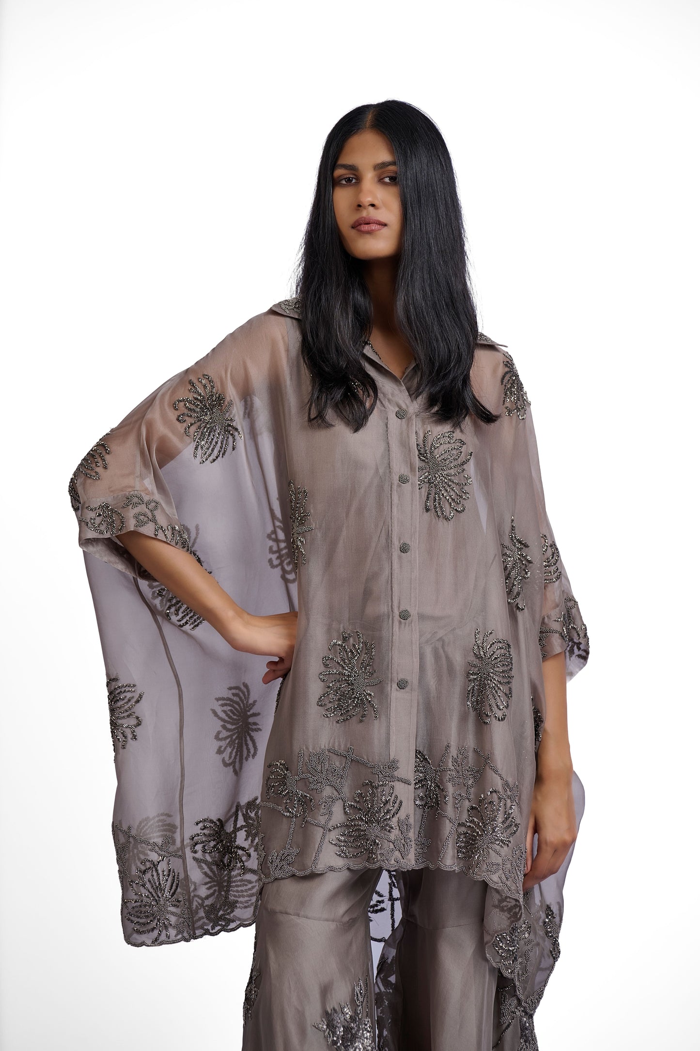 Stone Hand Beaded Tunic