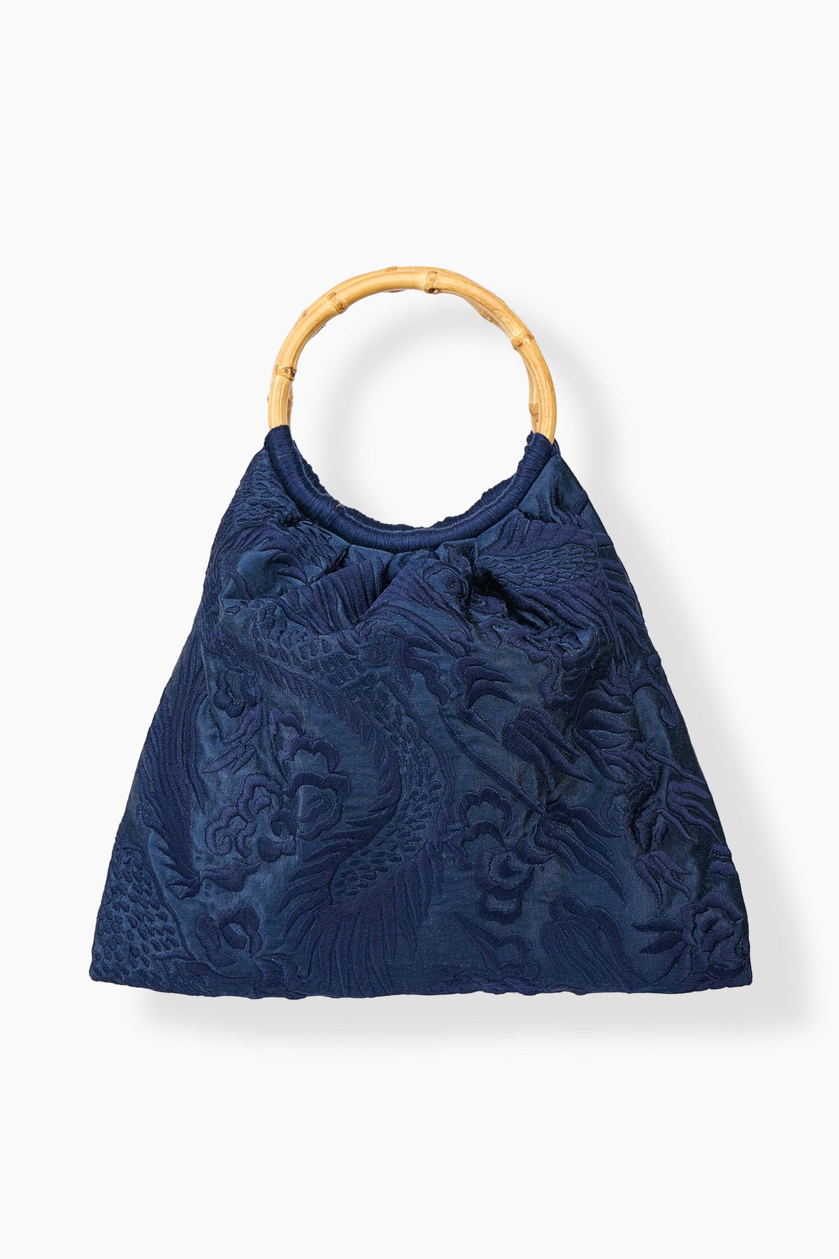 Navy Flat Stitch Handbag