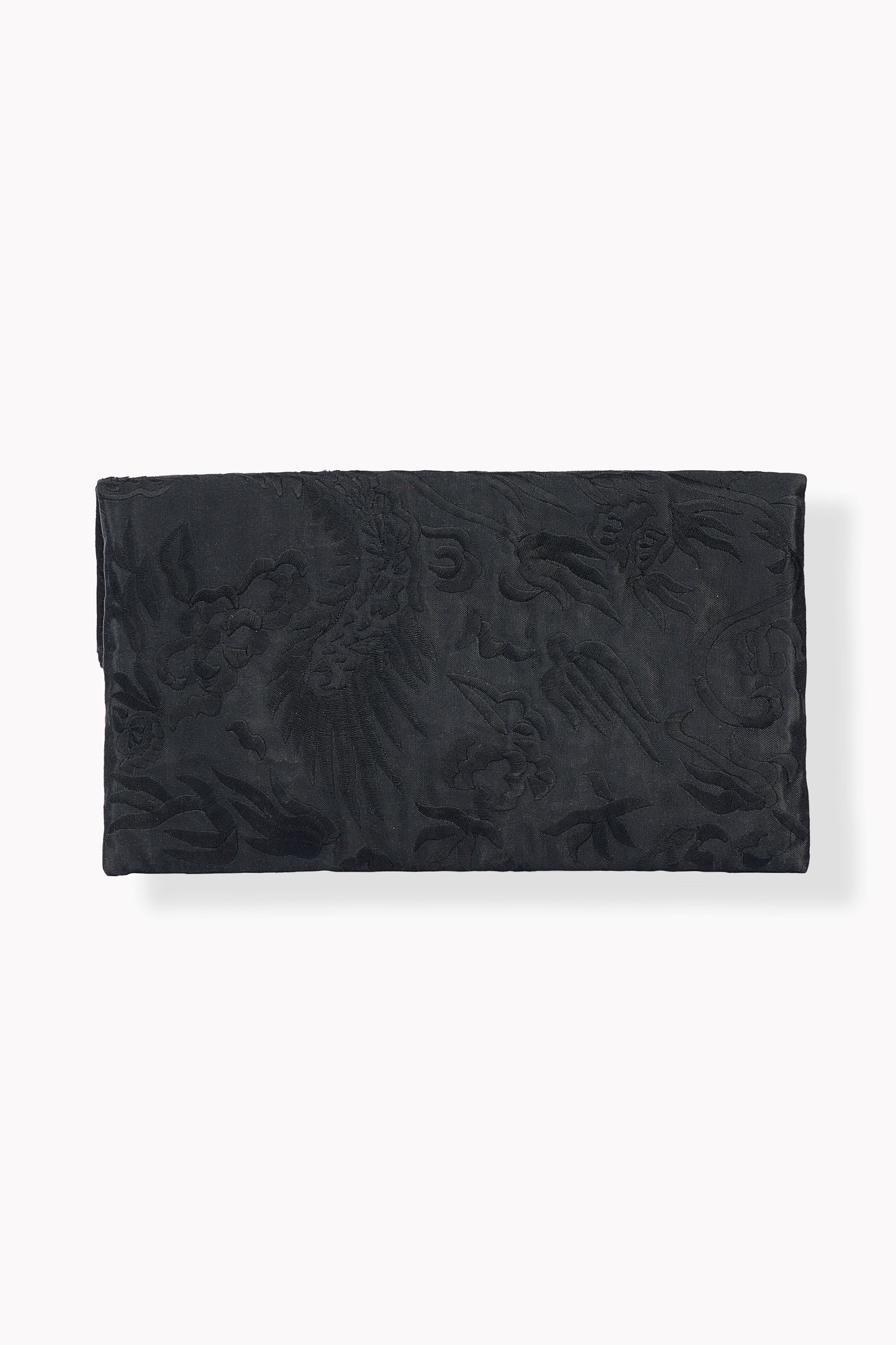 Black Flat Stitch Clutch