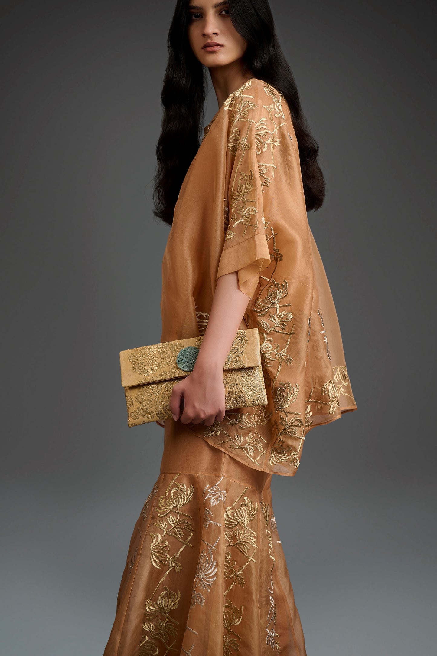 Apricot Flat Stitch Top
