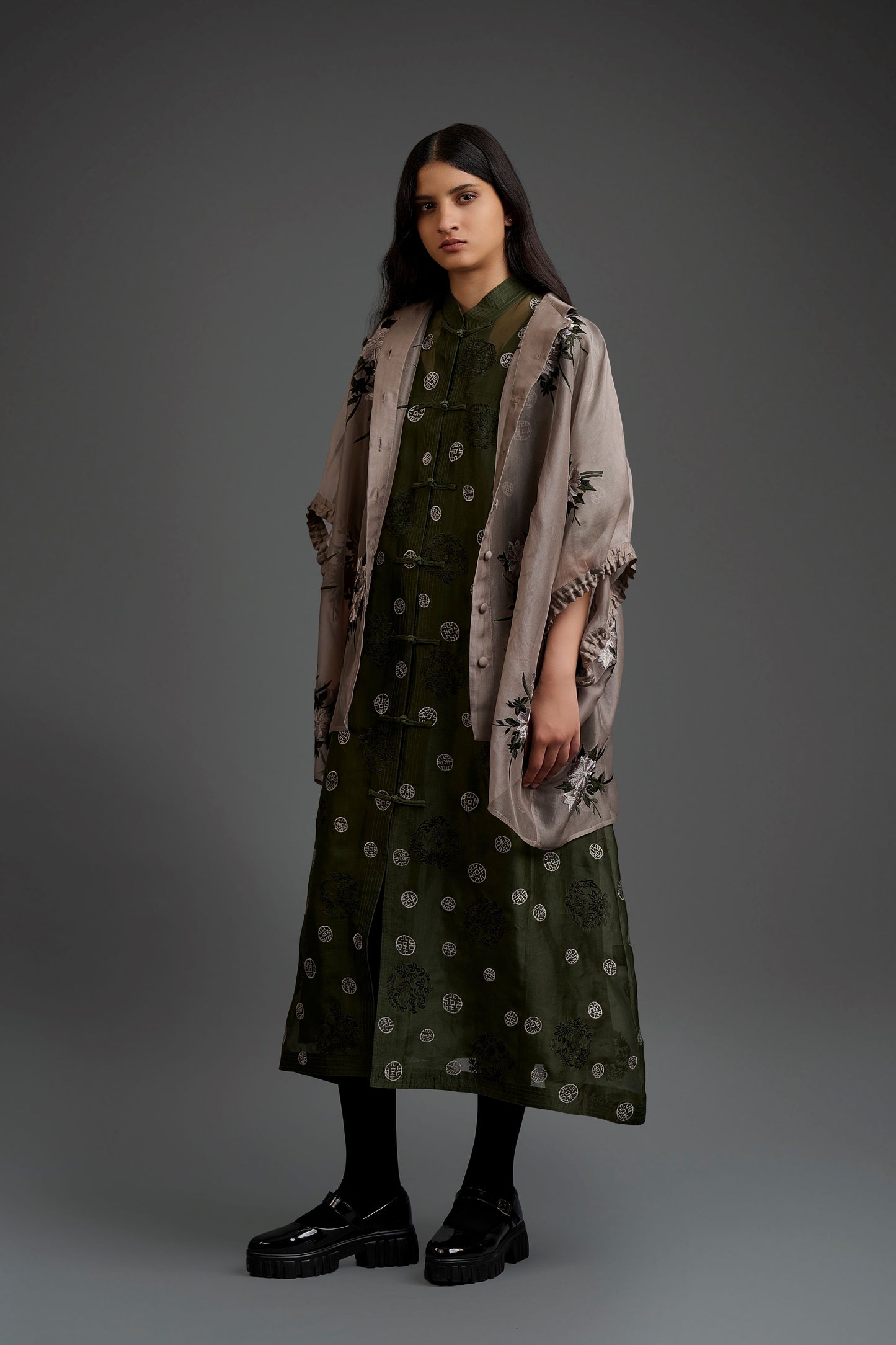 Forest Flat Stitch Dress