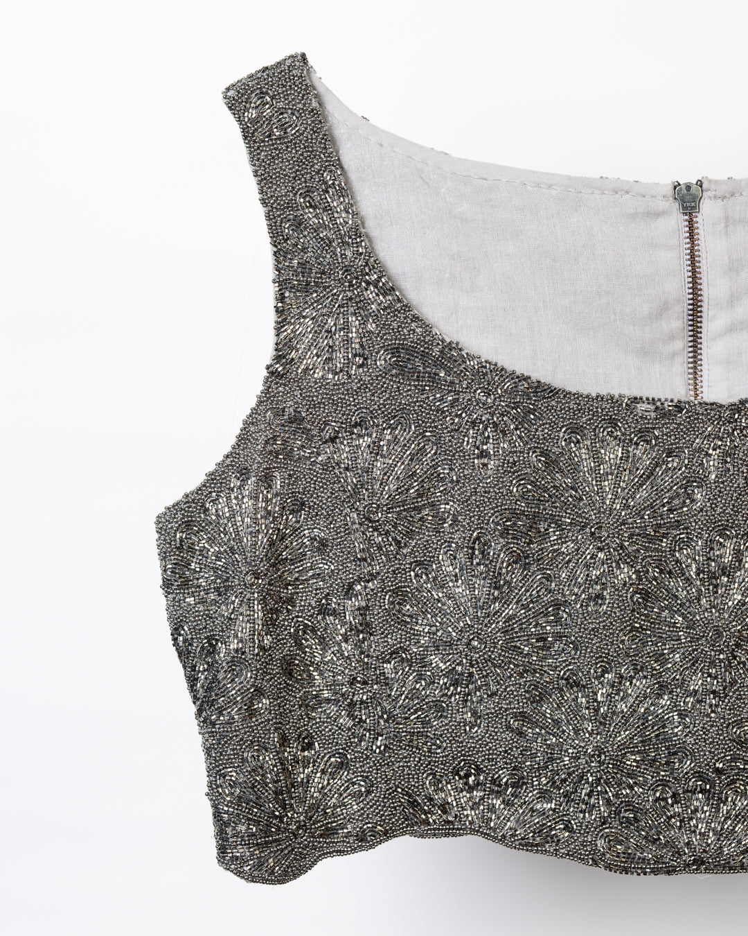 Silver Hand Beaded Blouse