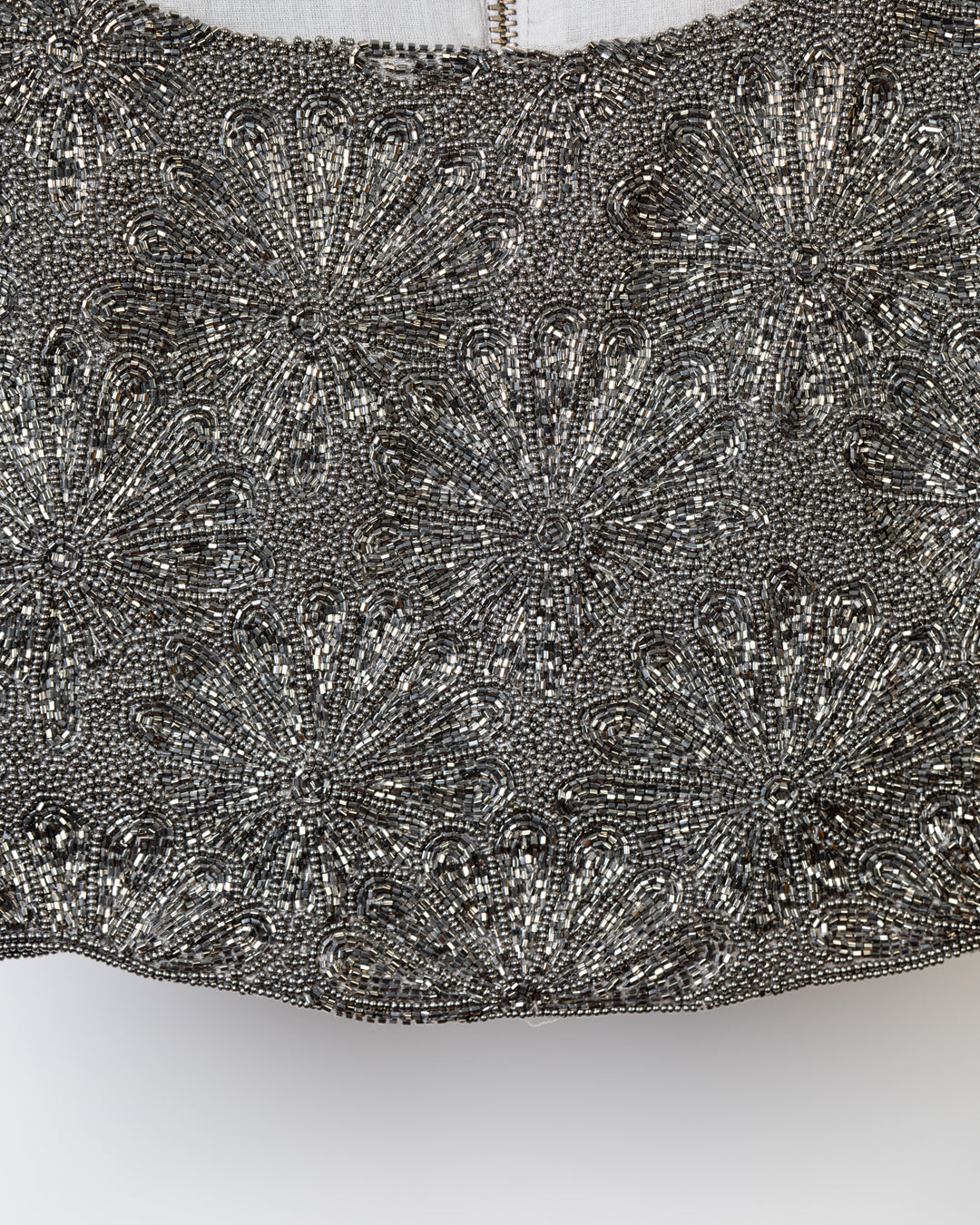 Silver Hand Beaded Blouse