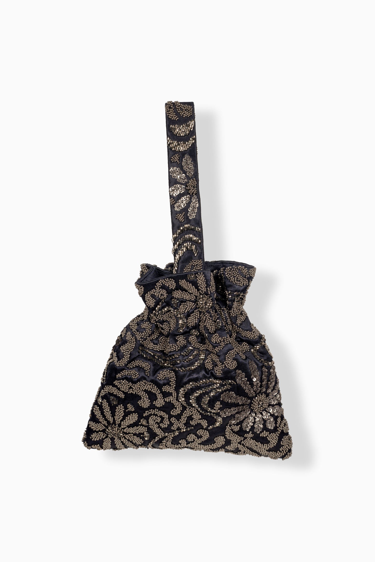 Indigo Hand Beaded Handbag