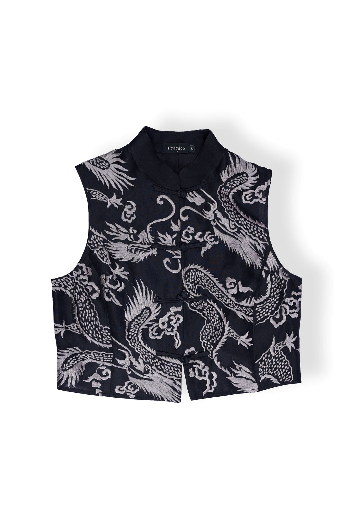 Black Flat Stitch Blouse