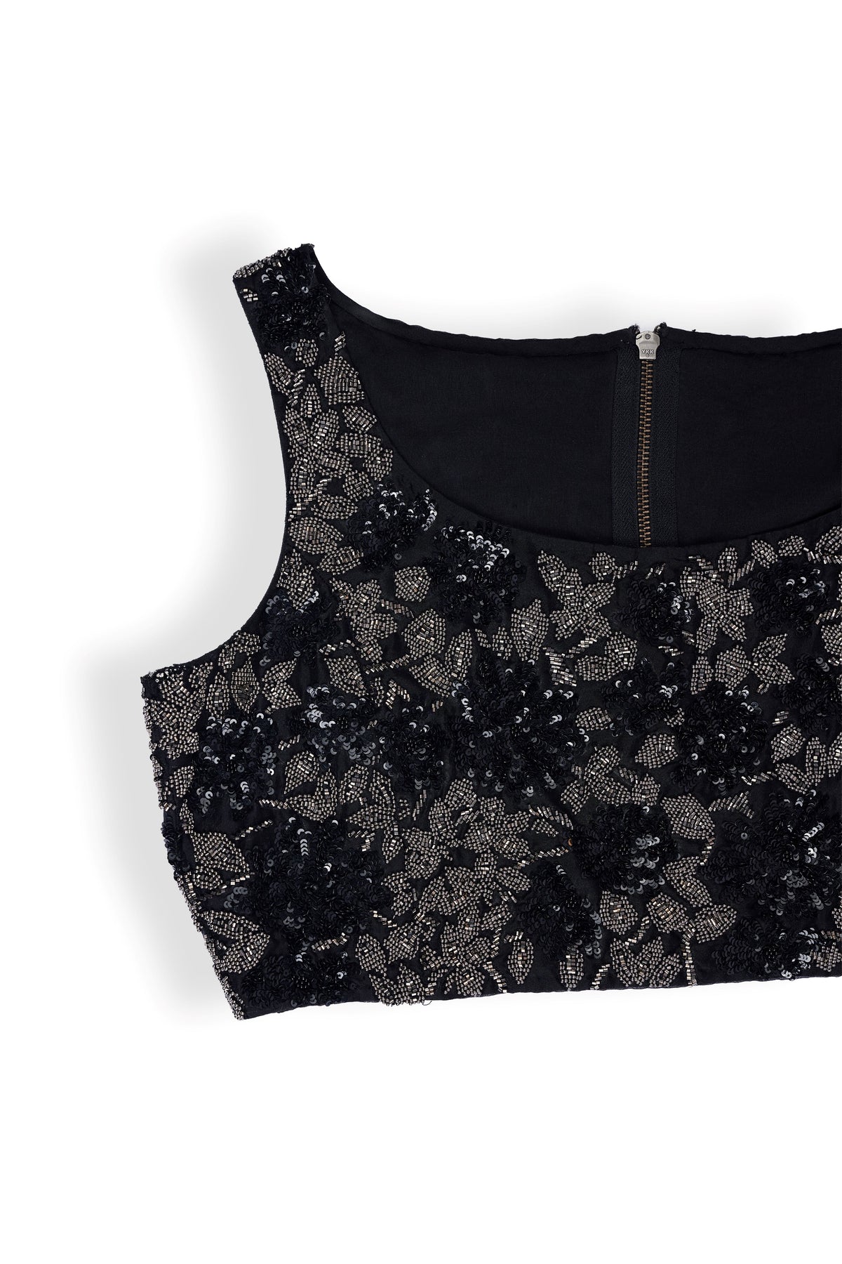 Black Hand Beaded Blouse