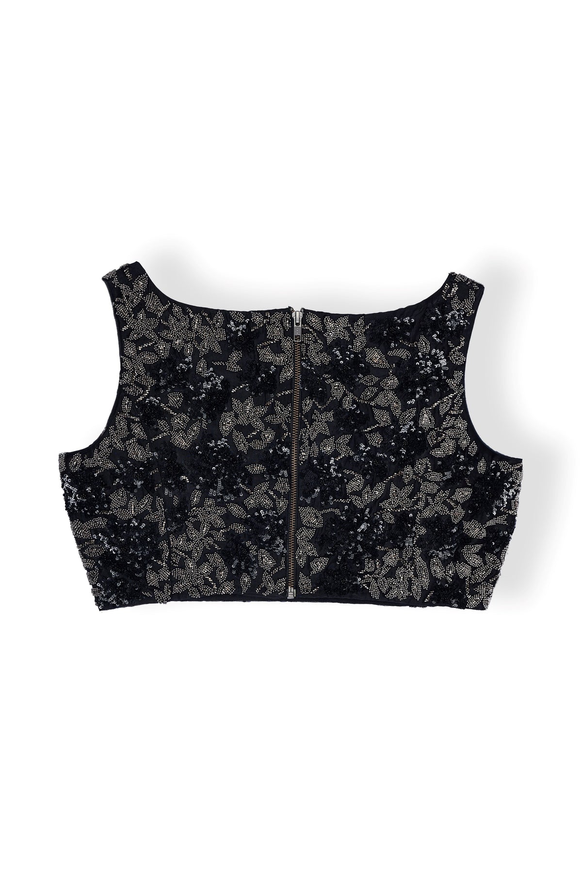 Black Hand Beaded Blouse