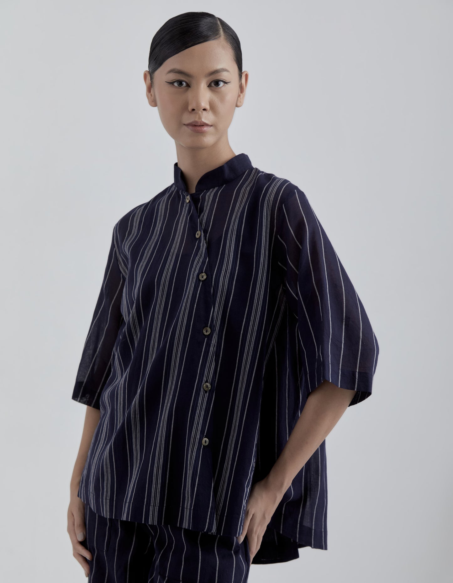 Indigo Striped Top