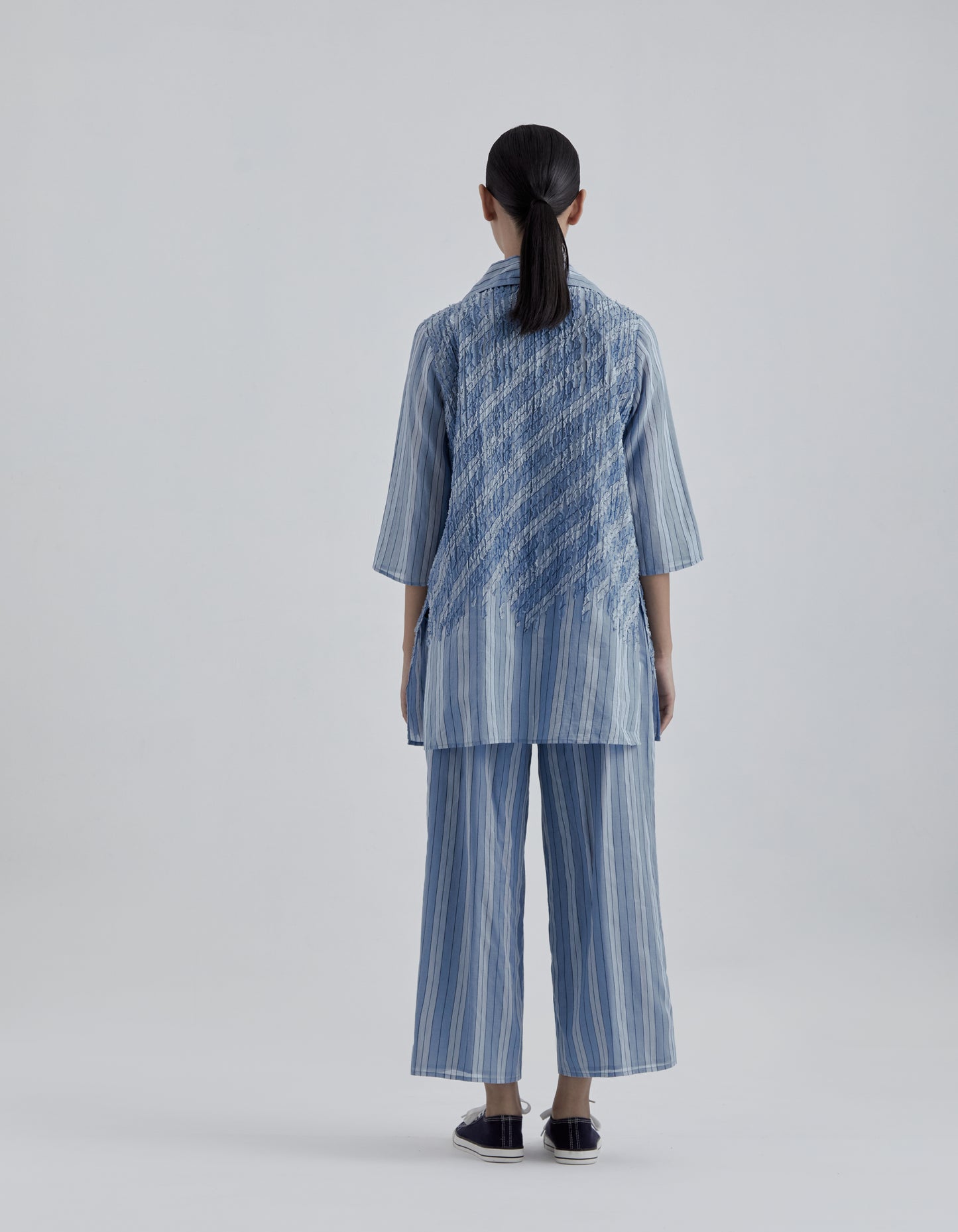 Steel Yarn Dyed Striped Pant