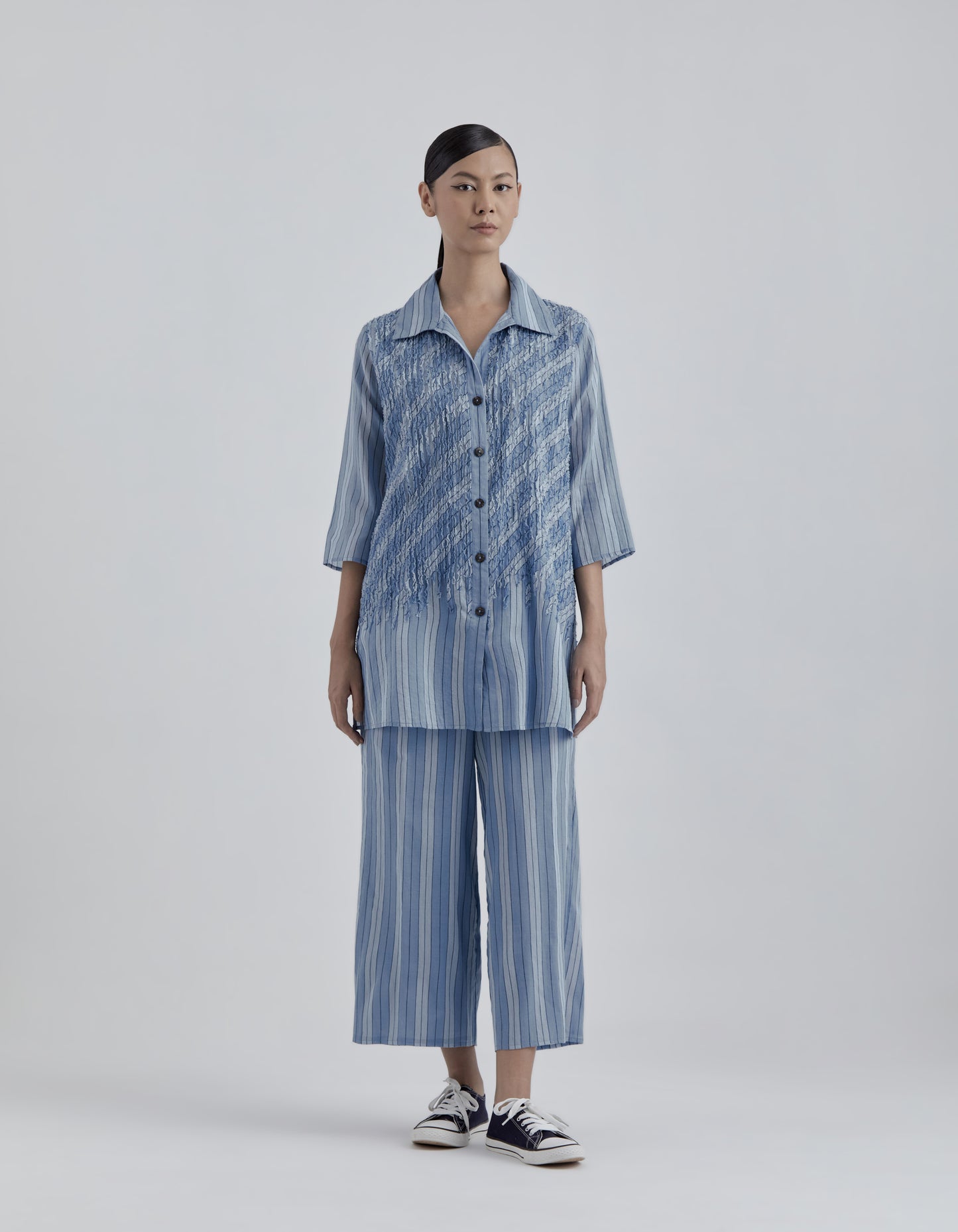 Steel Yarn Dyed Striped Pant