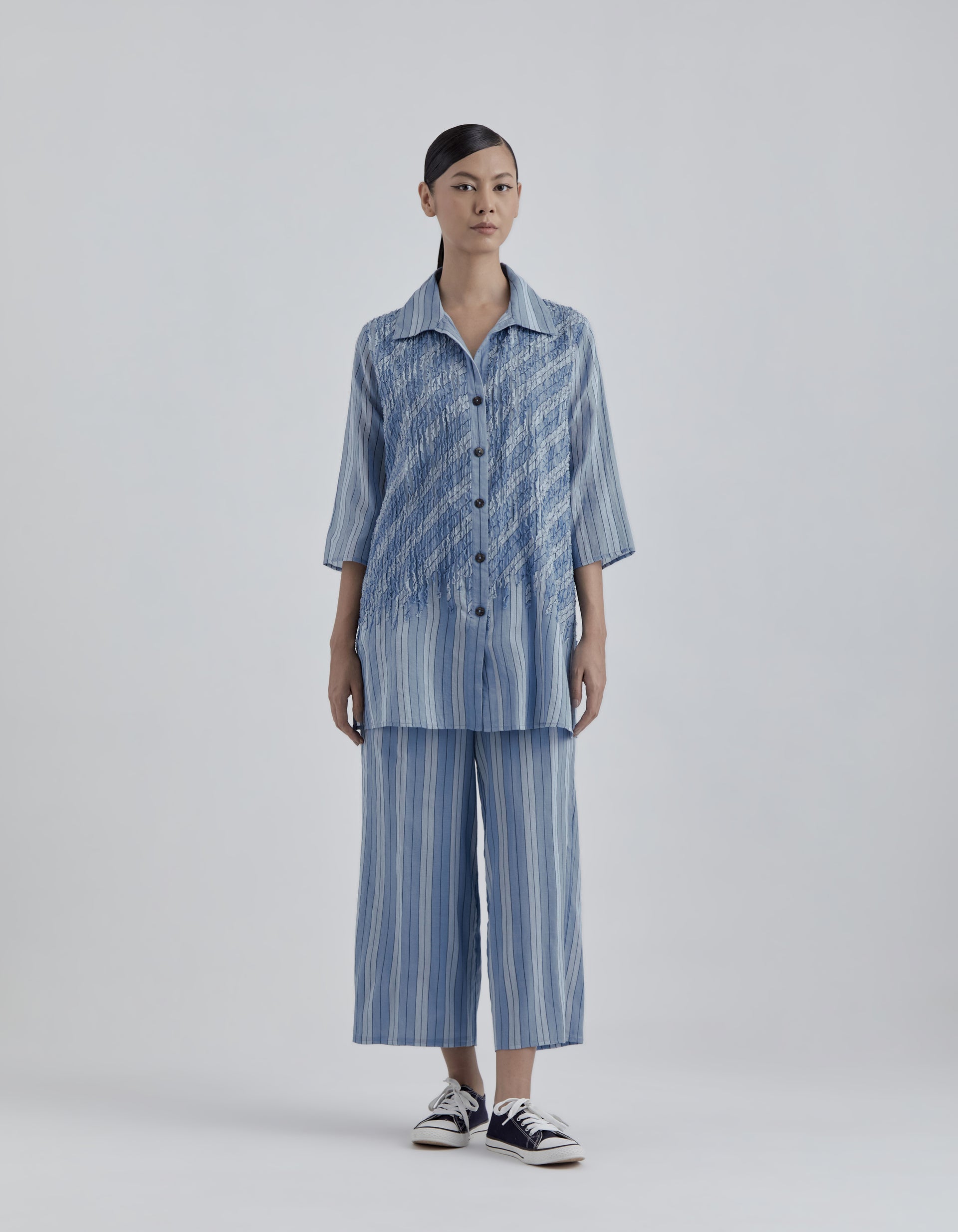 Steel Yarn Dyed Striped Pant