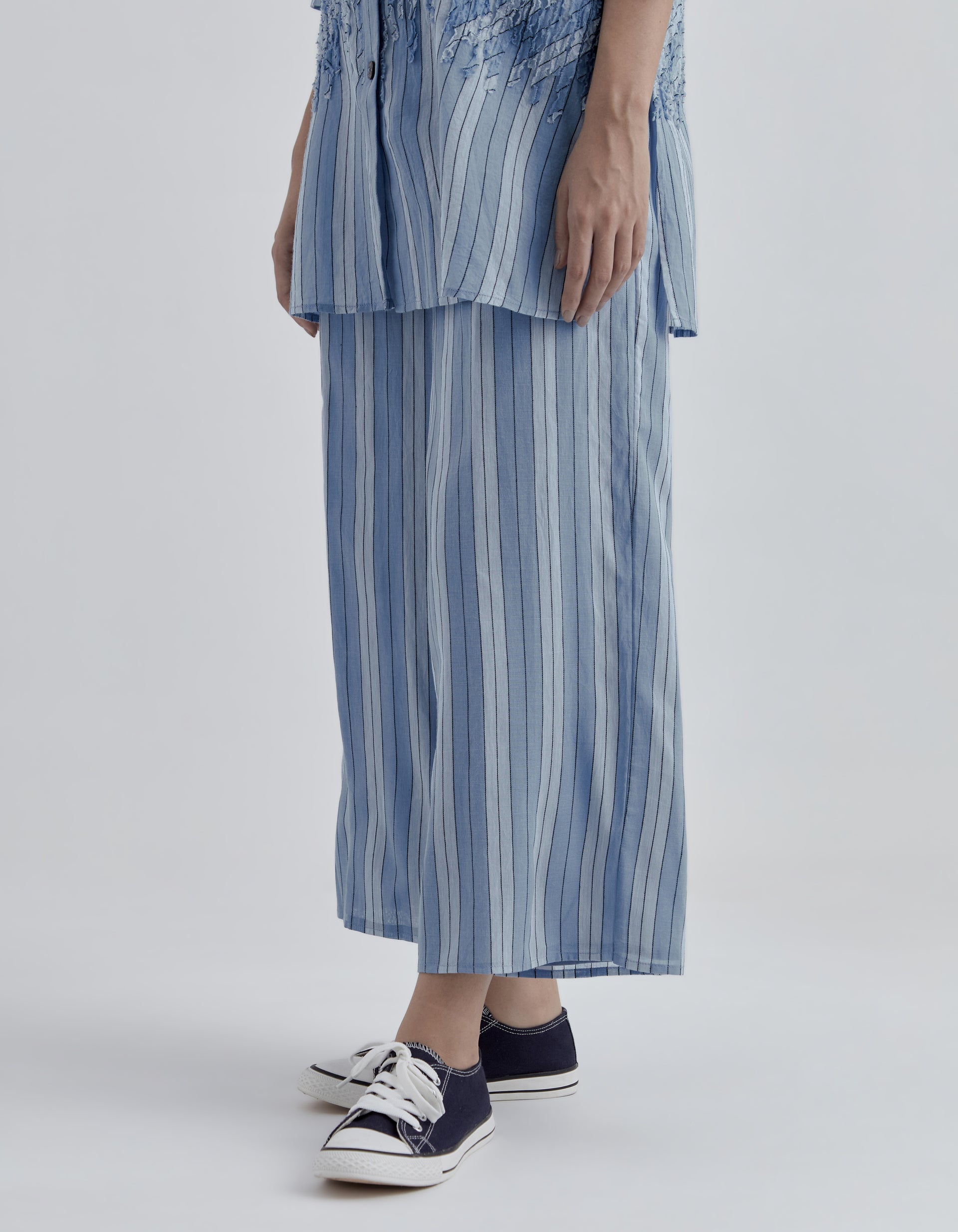 Steel Yarn Dyed Striped Pant