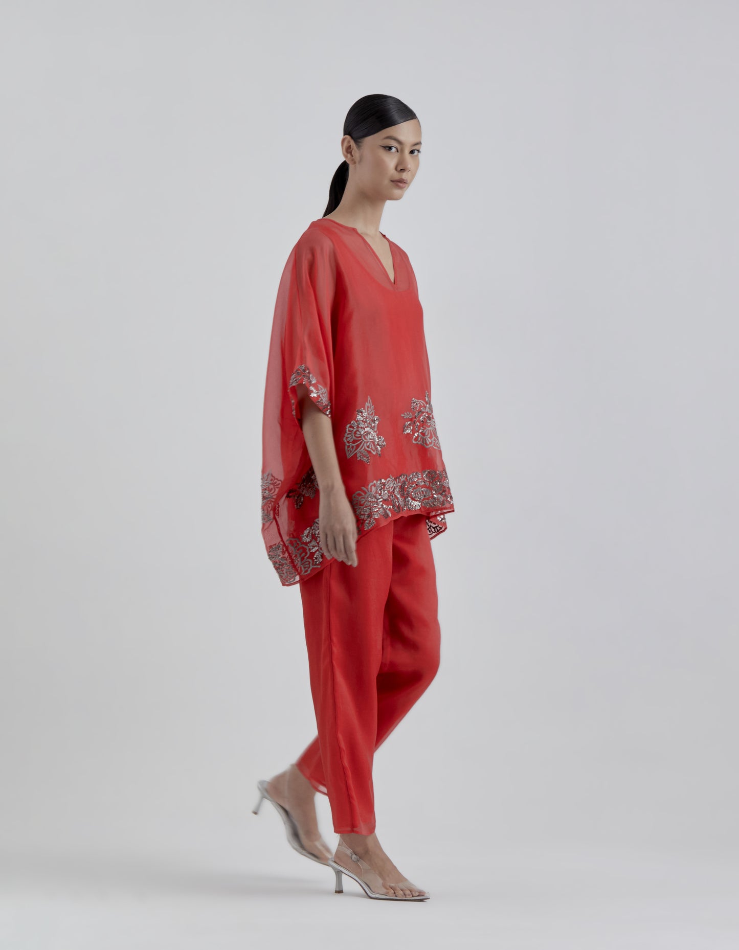 Crimson Solid Pants