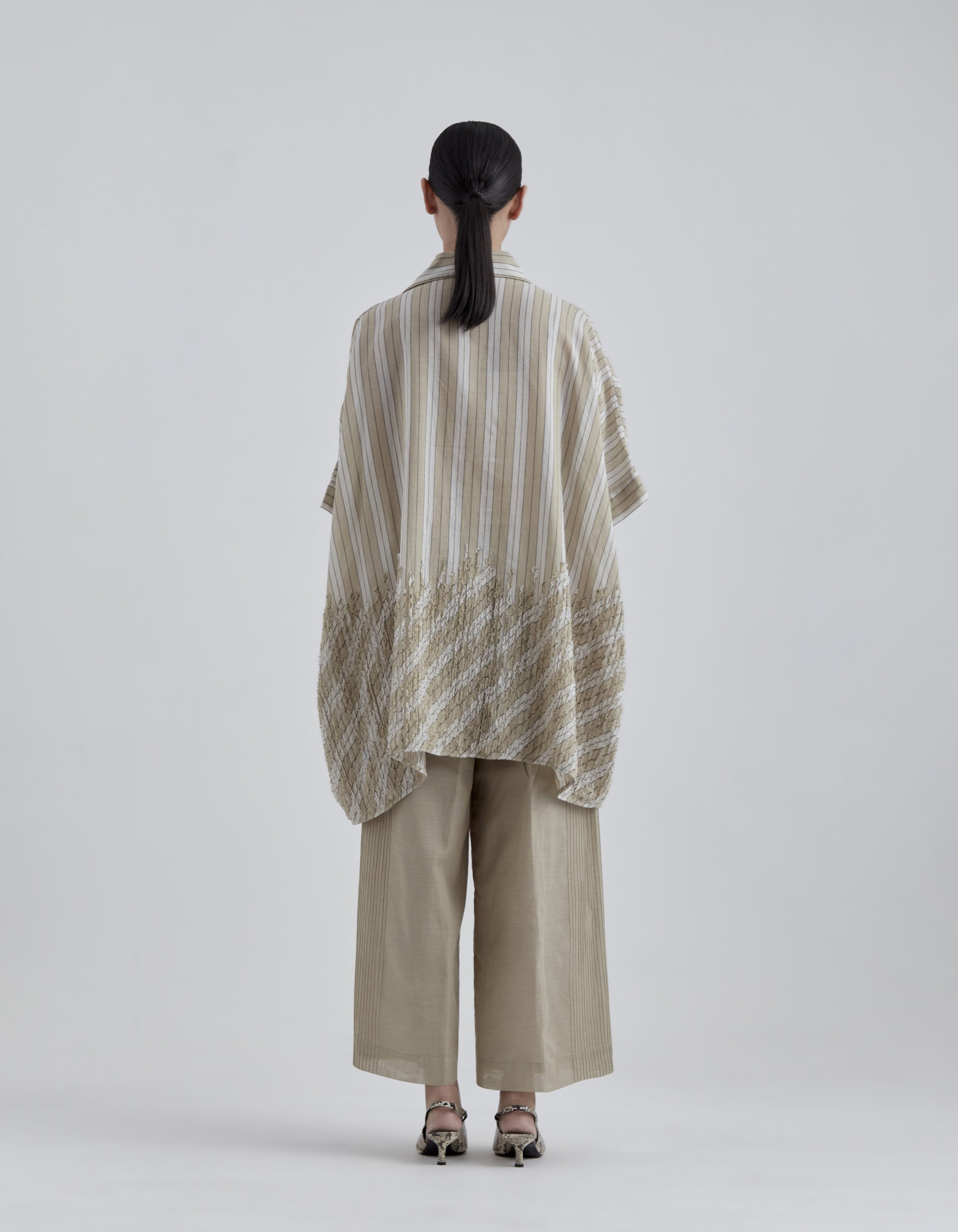Natural Yarn Dye Striped Tunic