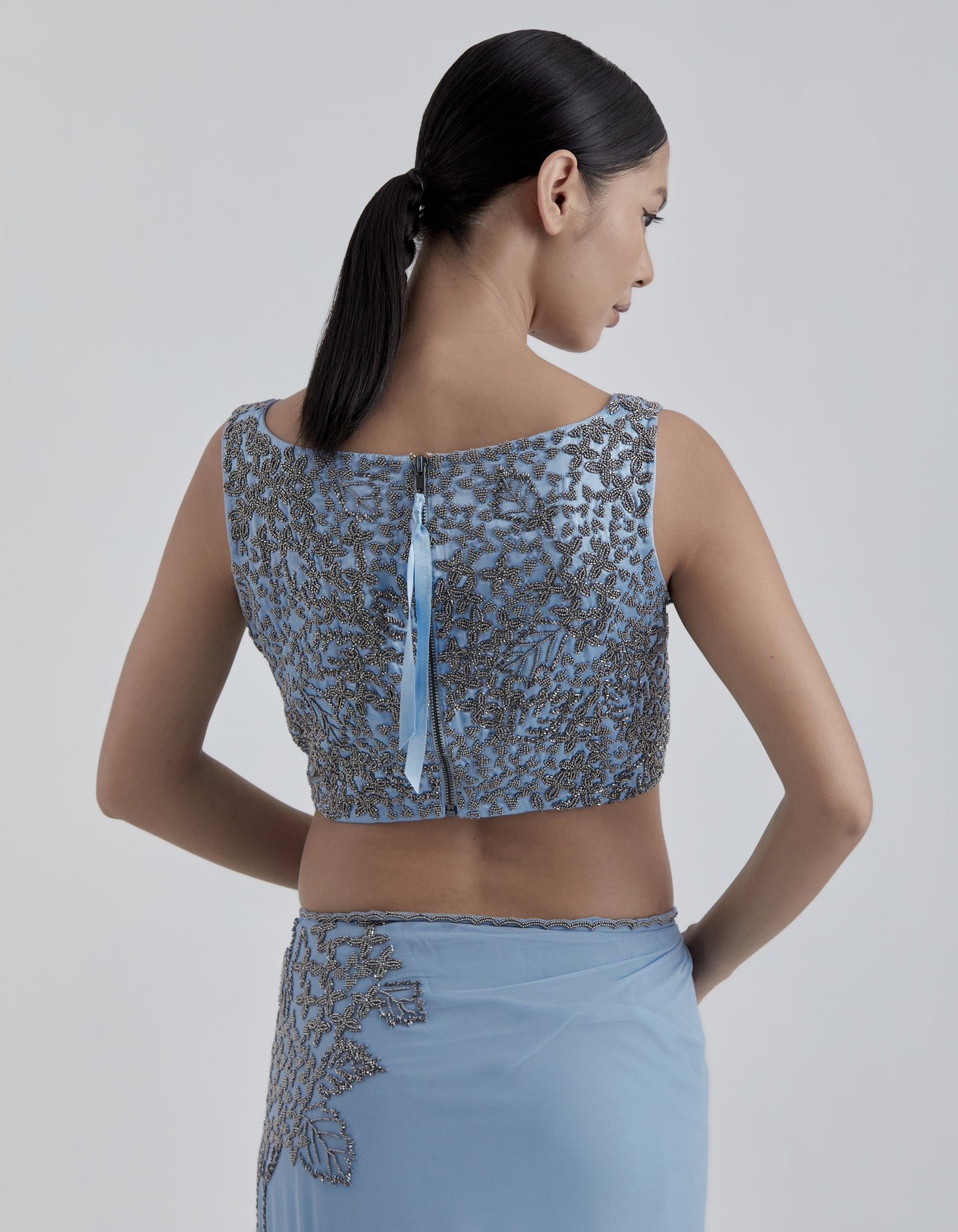 Steel Hand Beaded Blouse