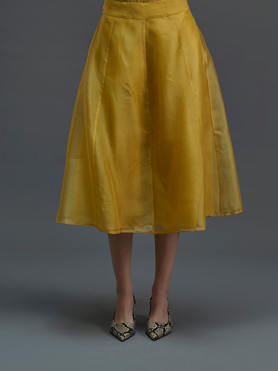 Saffron Solid Skirt