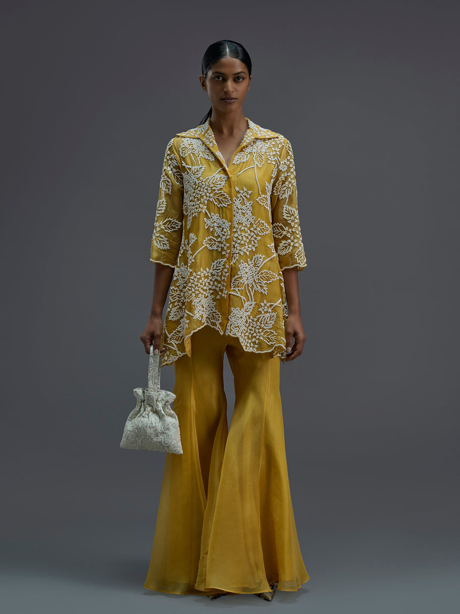Saffron Hand Beaded Jacket