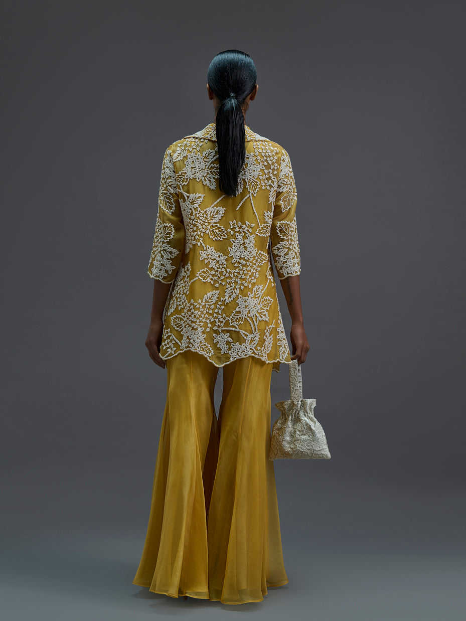 Saffron Hand Beaded Jacket