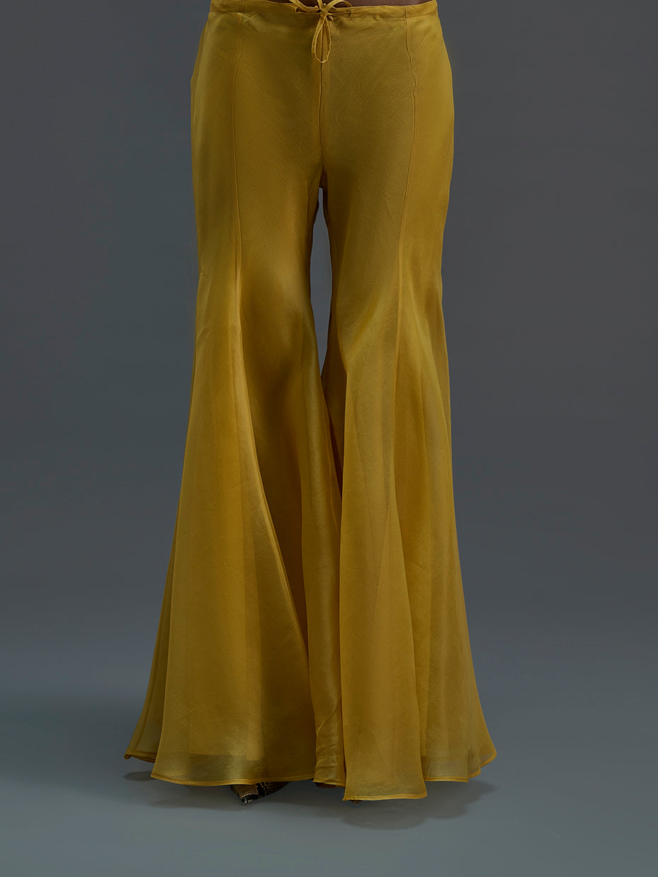 Saffron Solid Sharara