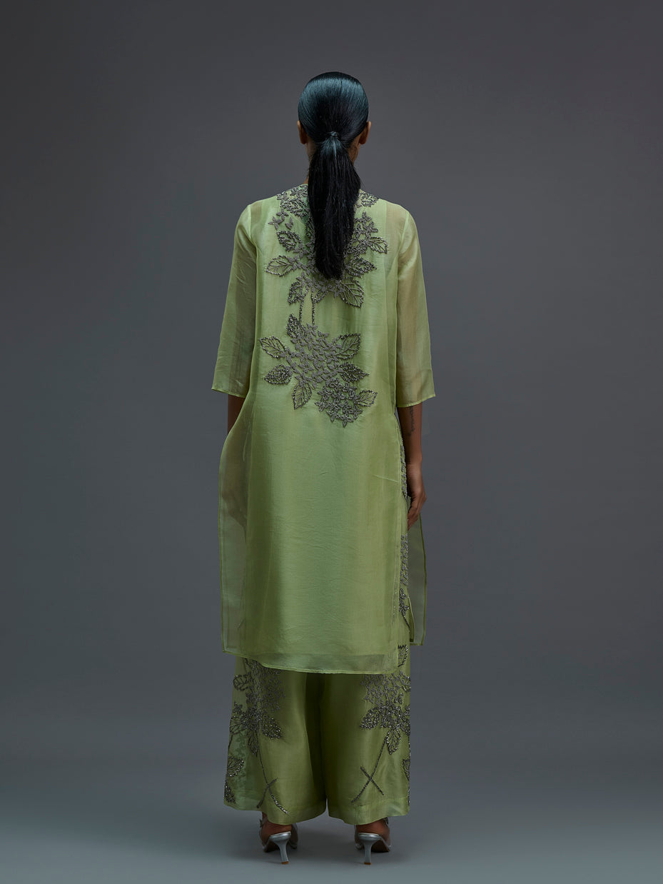 Grass Hand Beaded Cape Dupatta