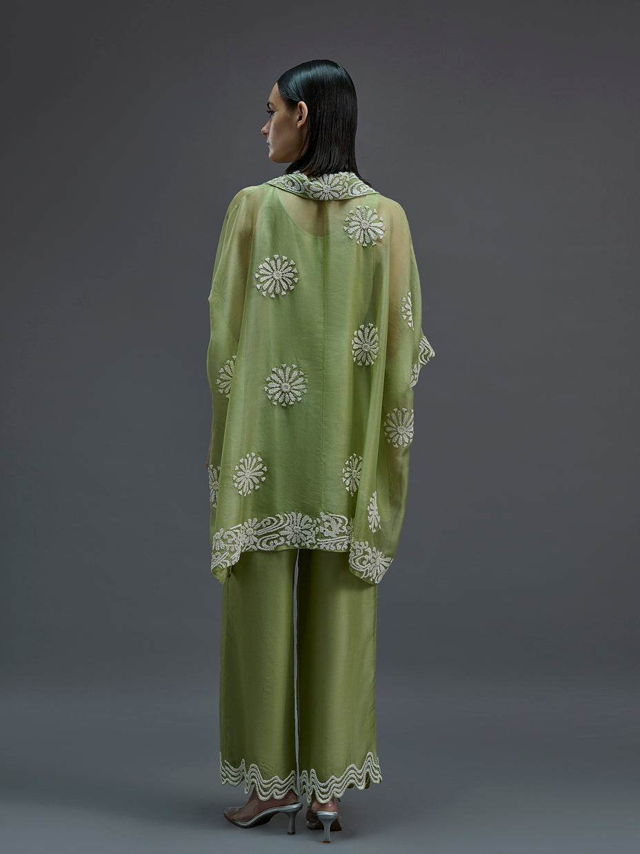 Grass Hand Beaded Pants