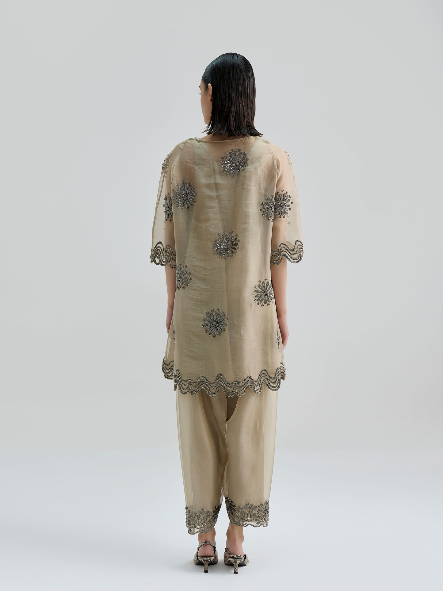 Natural Hand Beaded Salwar