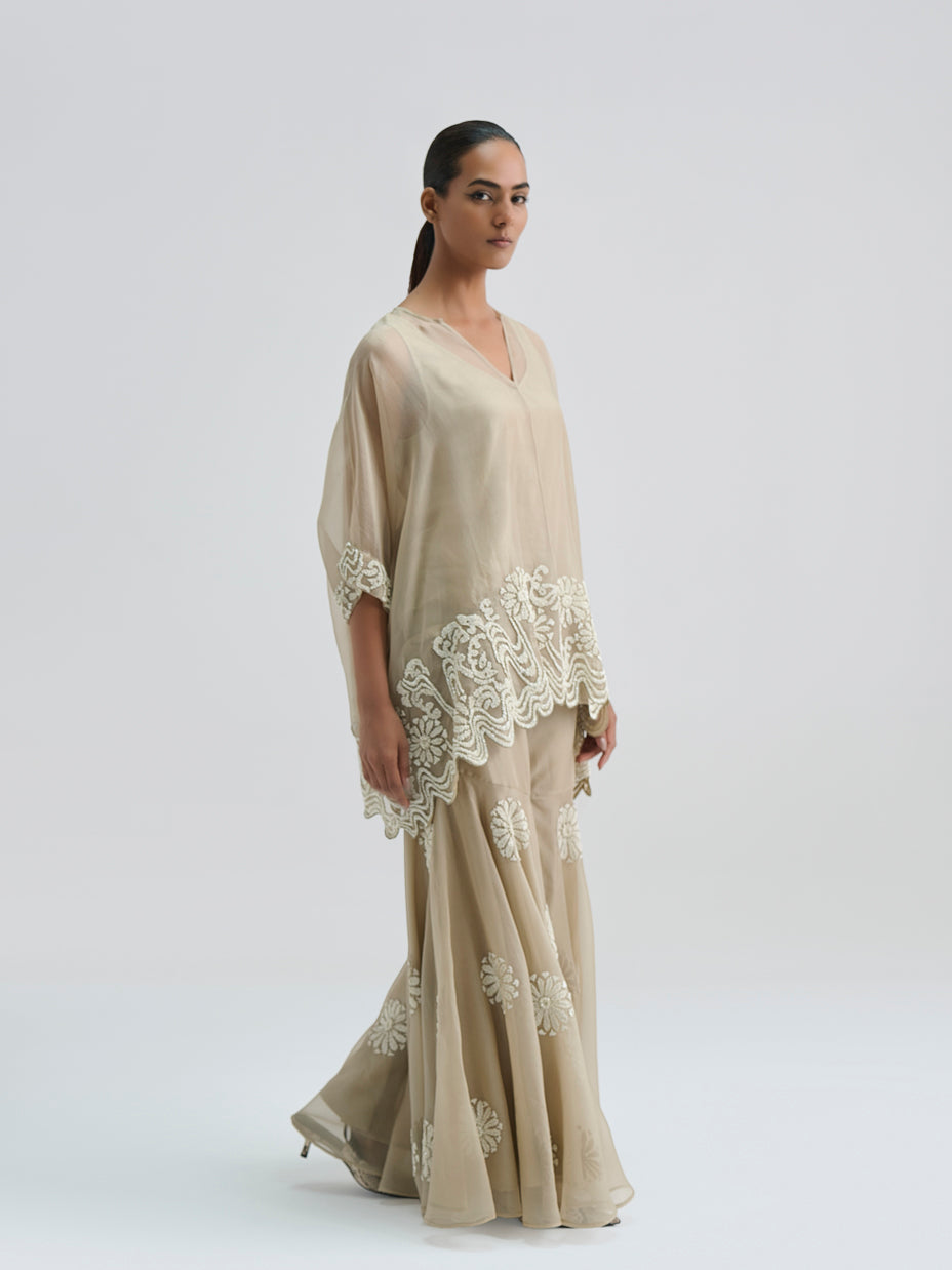 Natural Hand Beaded Top