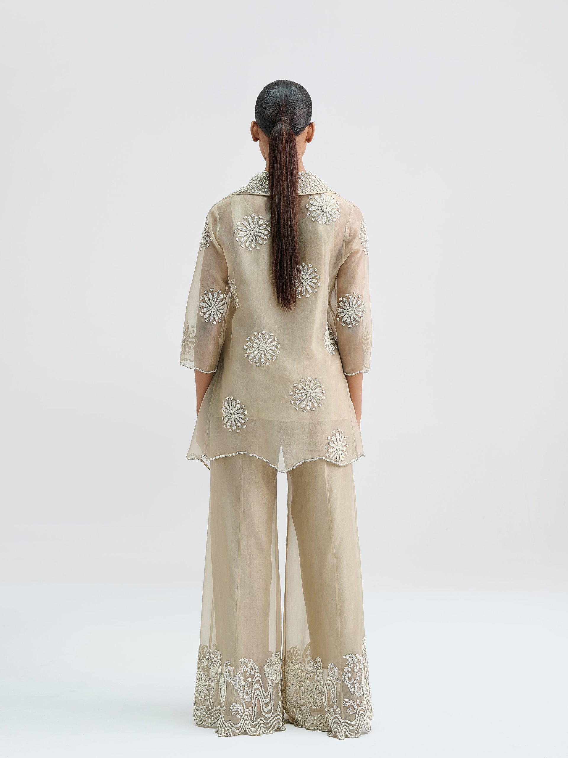 Natural Hand Beaded Jacket