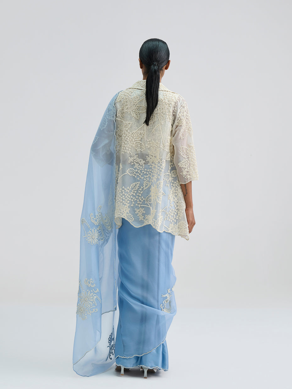 Ecru Hand Beaded Jacket