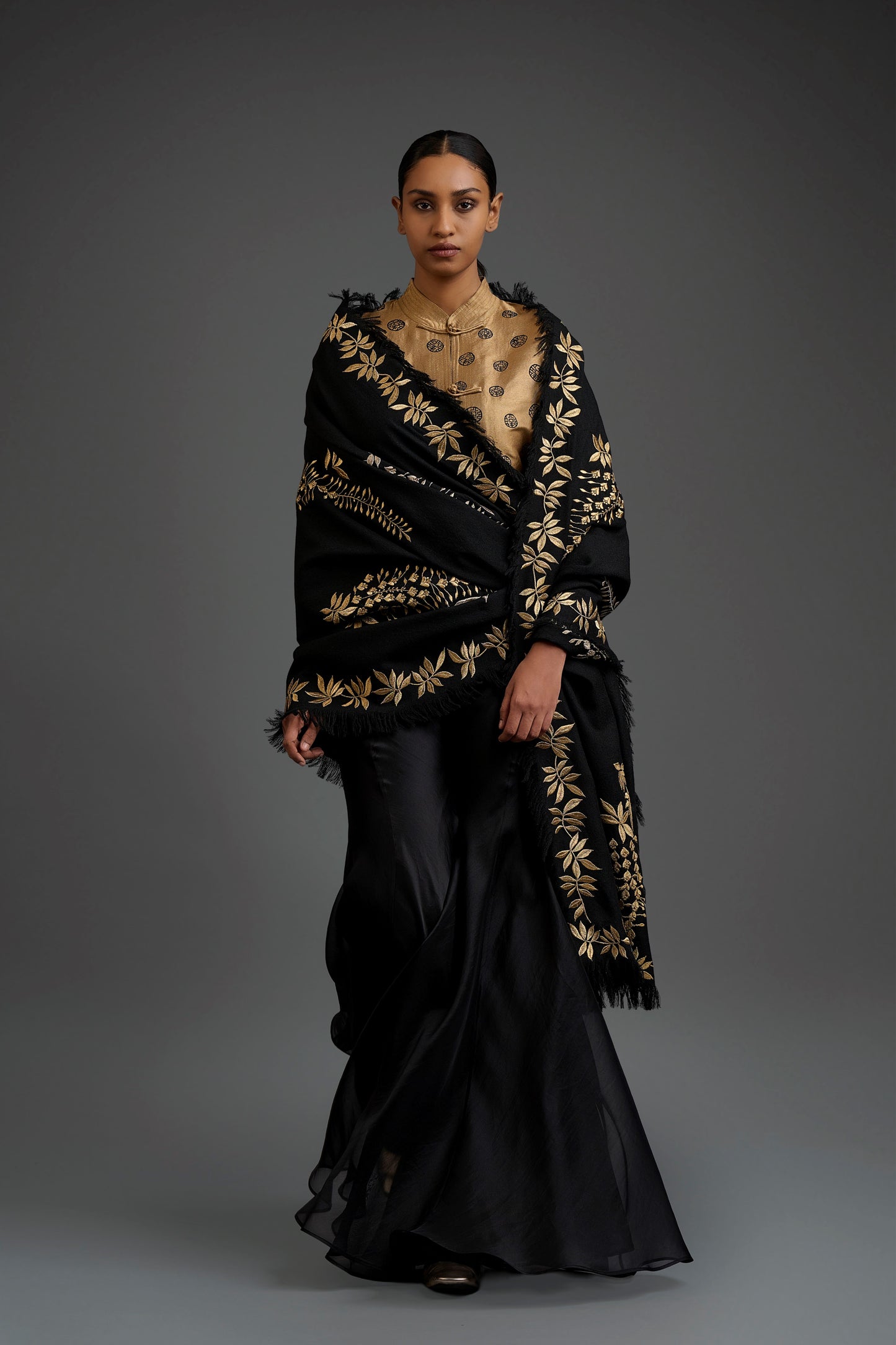 Black Solid Sharara