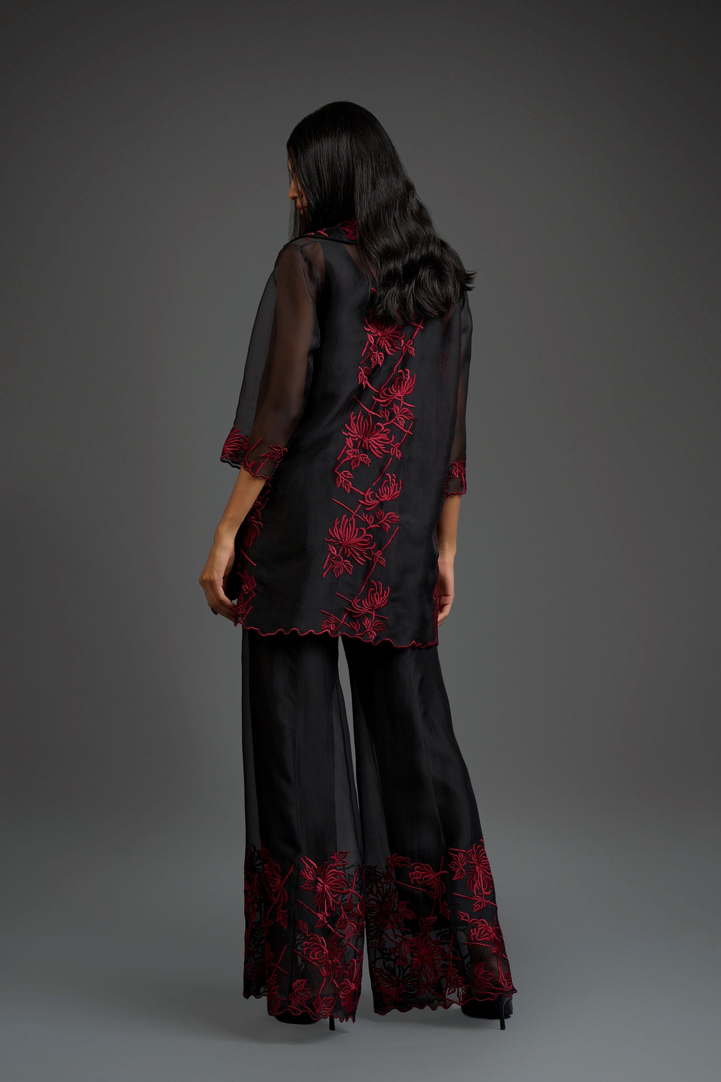 Black Flat Stitch Jacket