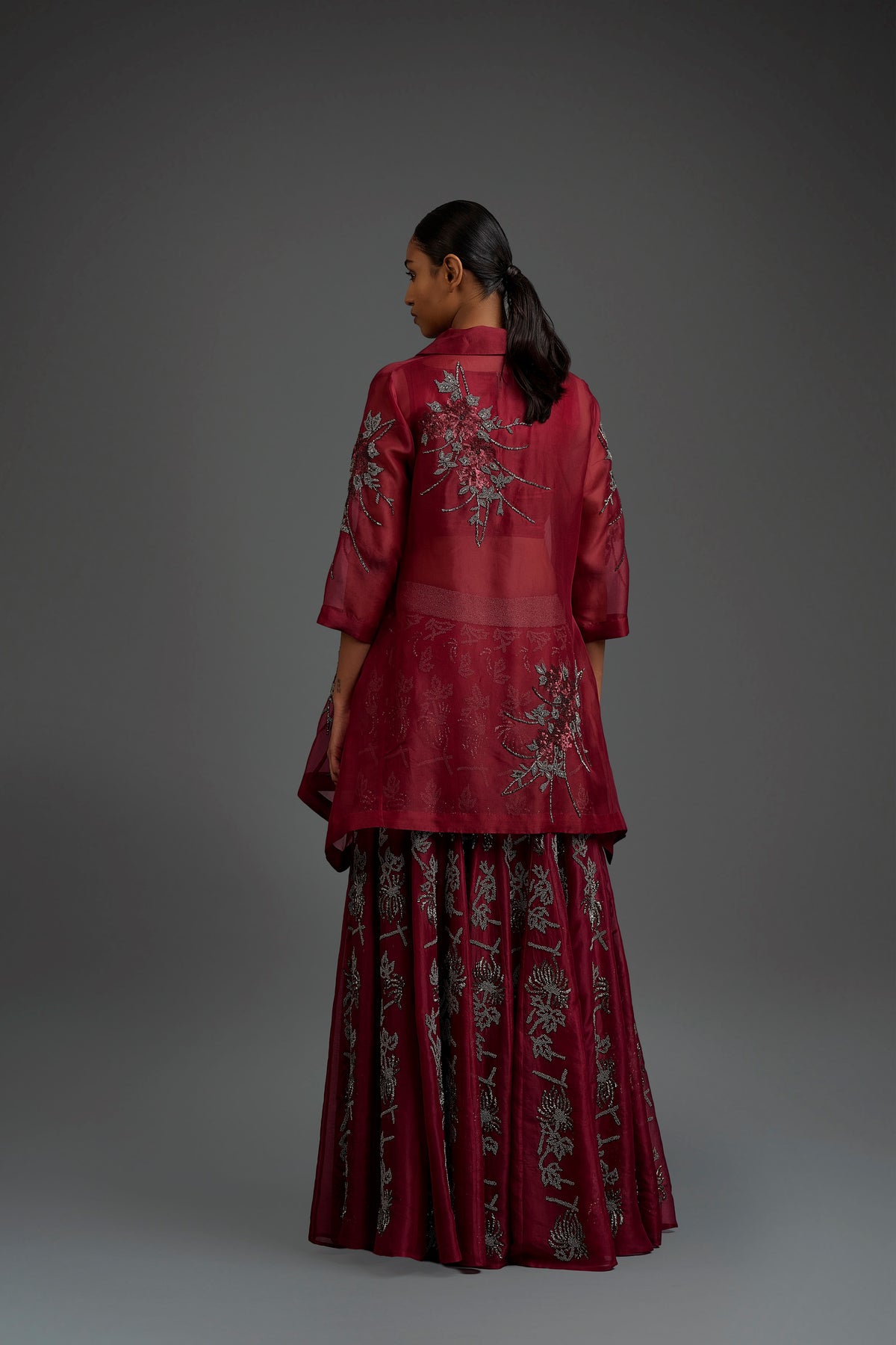 Cherry Hand Beaded Jacket