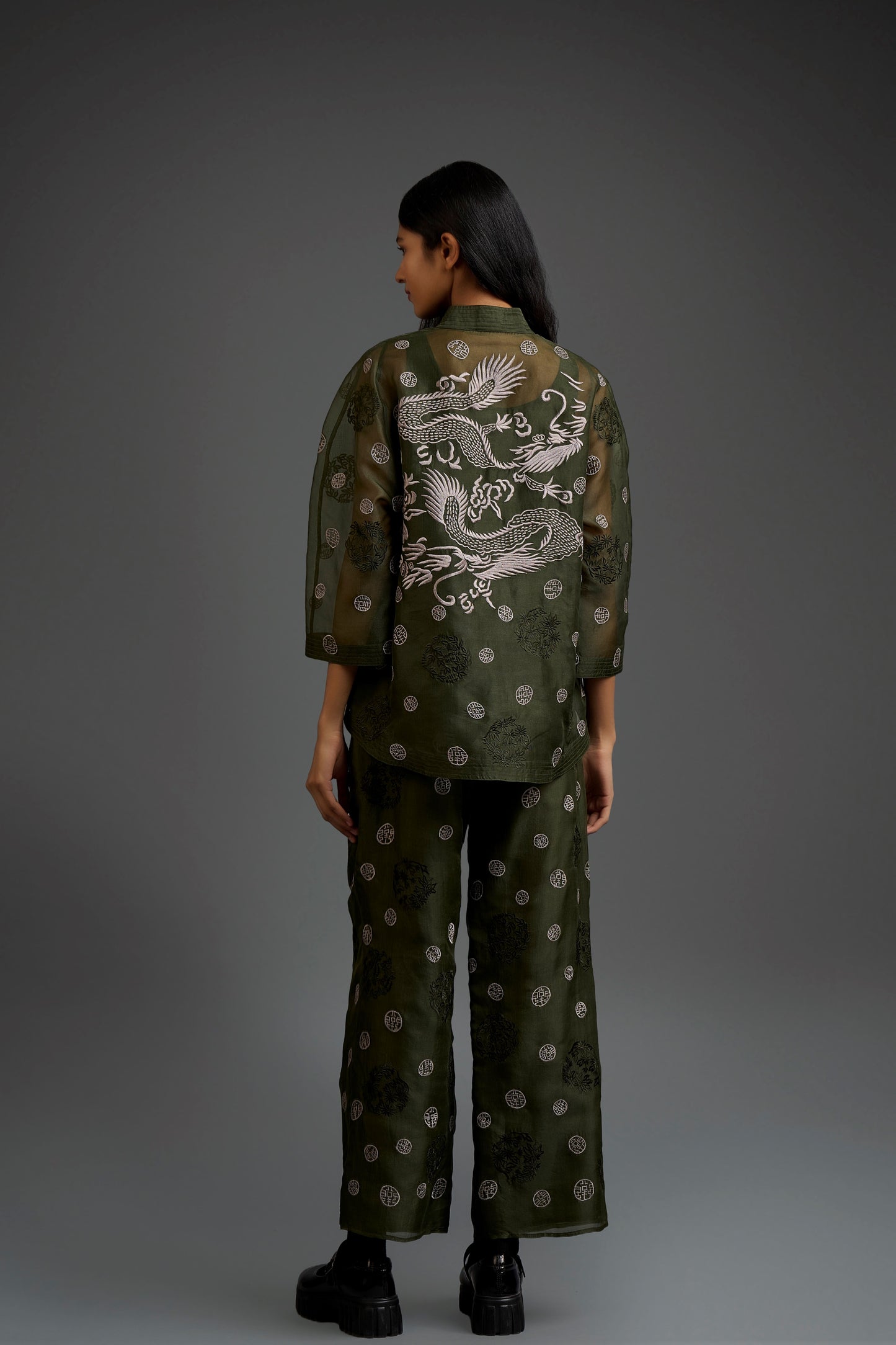 Forest Flat Stitch Top