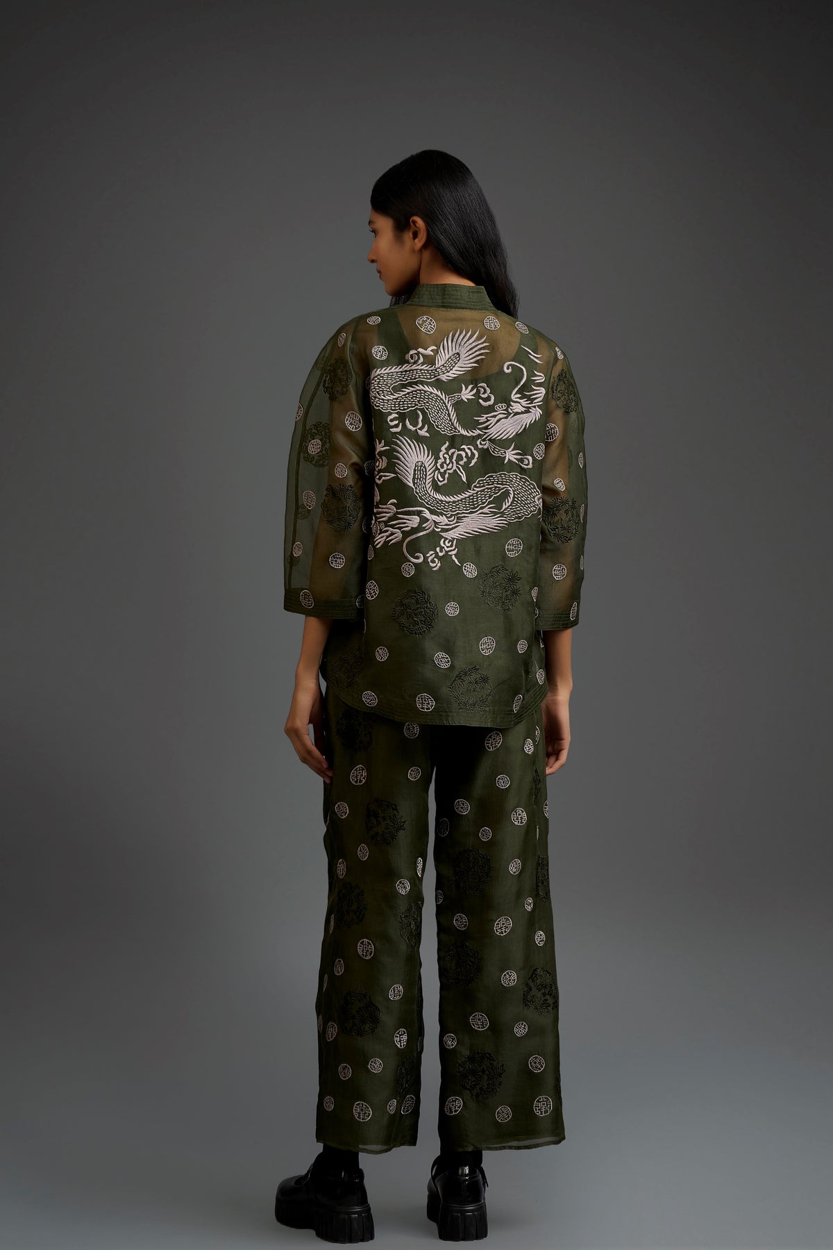 Forest Flat Stitch Top