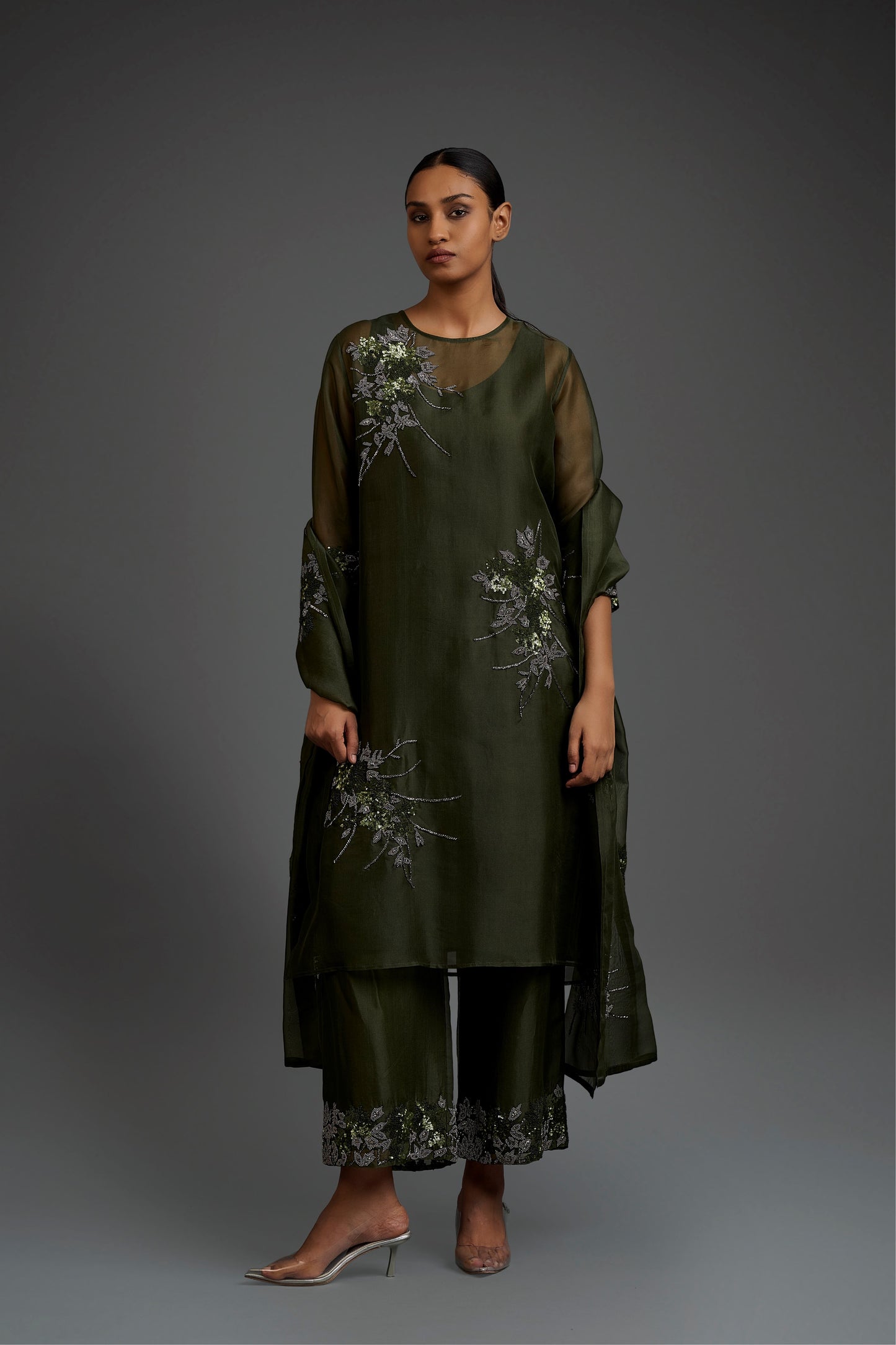 Forest Hand Beaded Pants