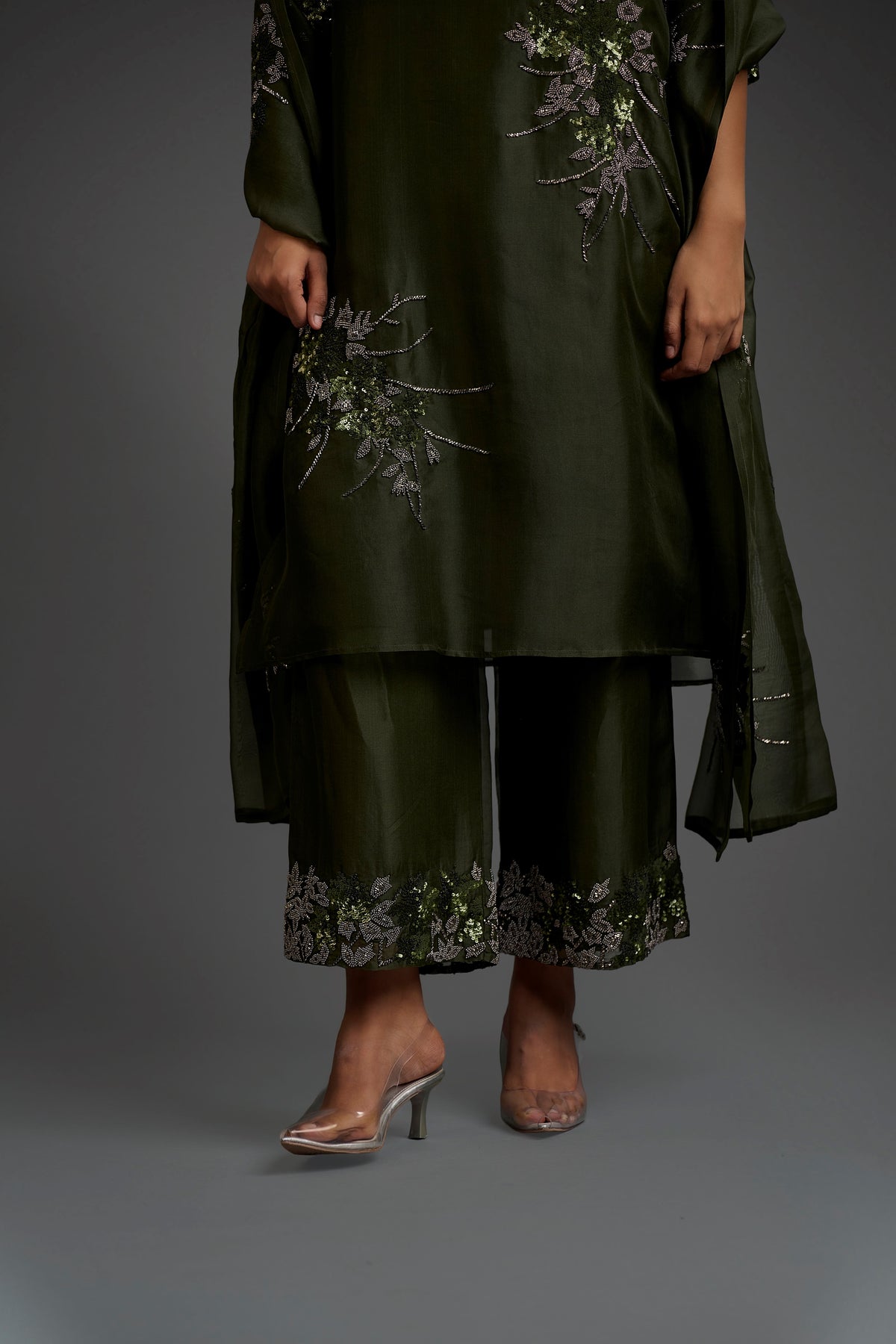Forest Hand Beaded Pants