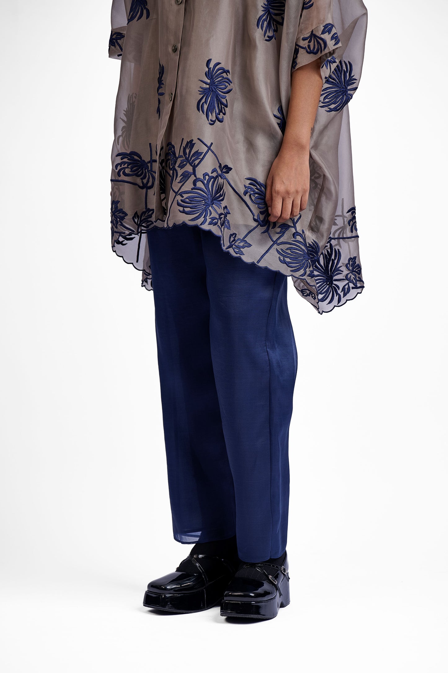 Navy Solid Pants