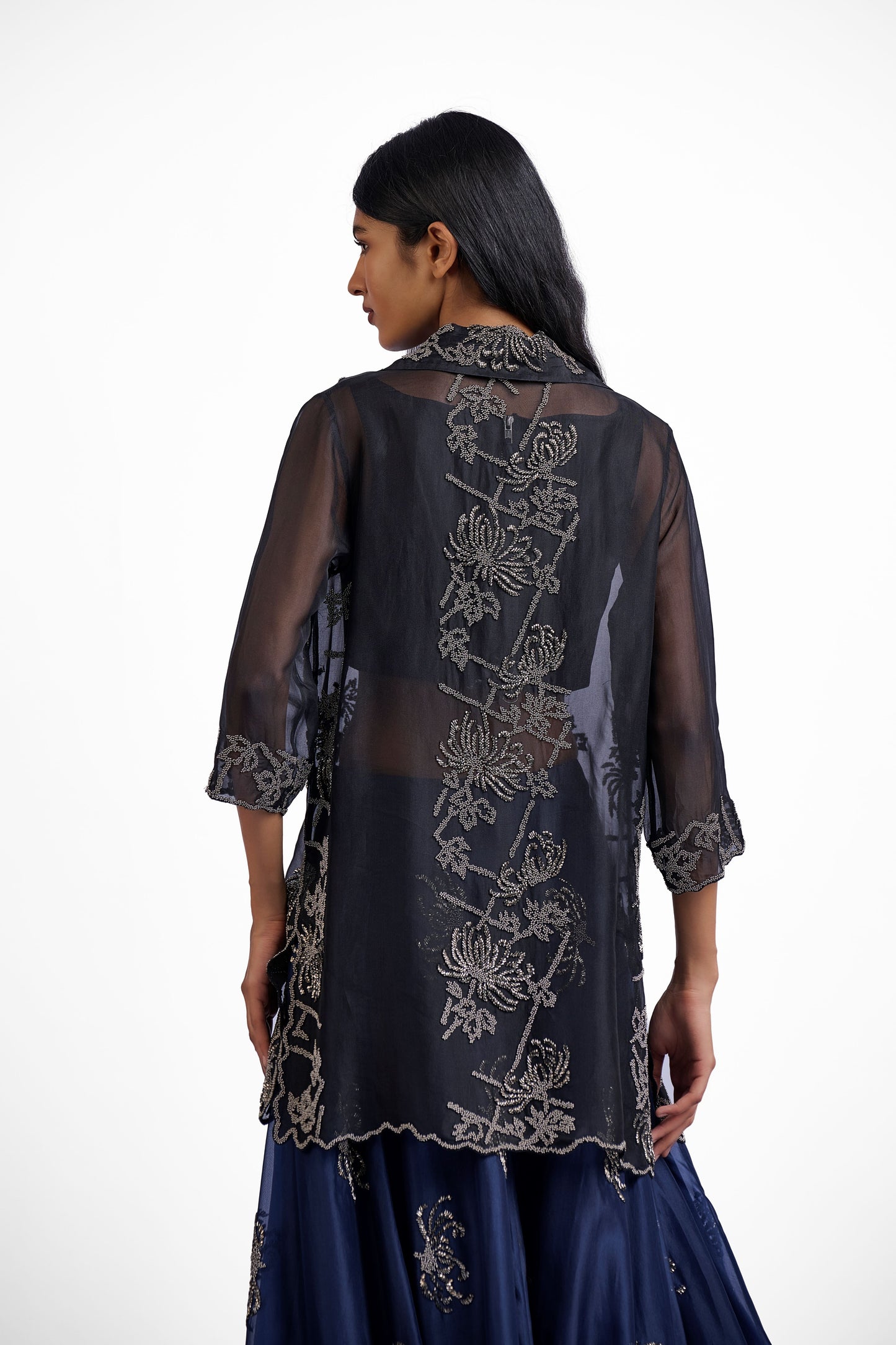 Black Hand Beaded Jacket